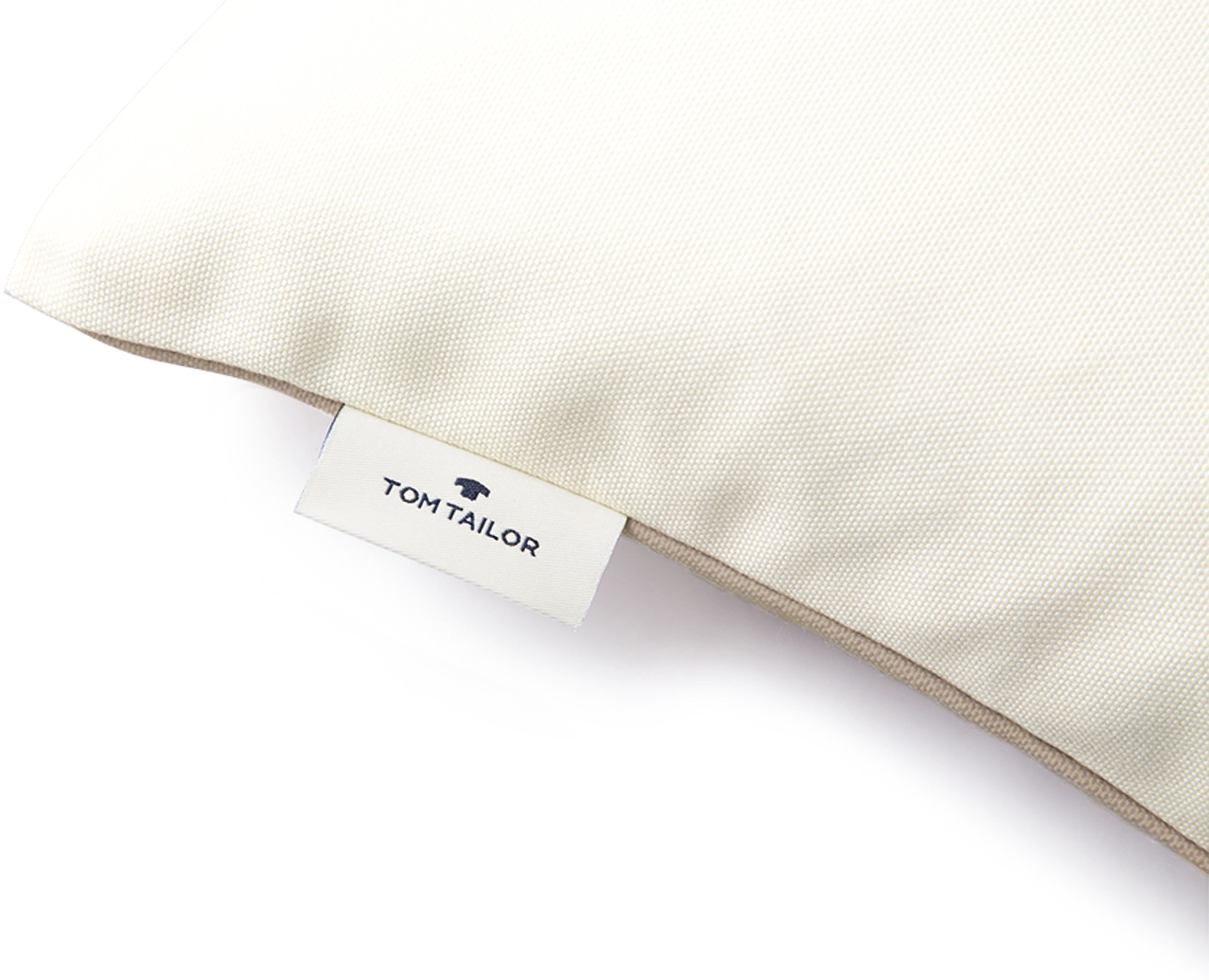 TOM TAILOR HOME Dekokissen »Dove Signature«, mit Paspel, Kissenhülle ohne Füllung, 1 Stück