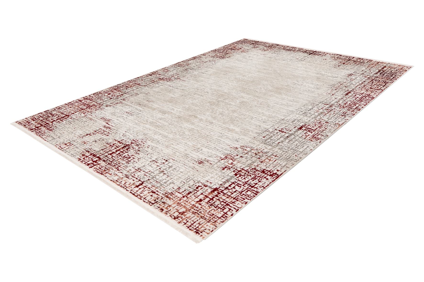 Obsession Teppich »My Memphis 380« rechteckig 8 mm Höhe modernes 3D-Design, mit Bordüre und Fransen