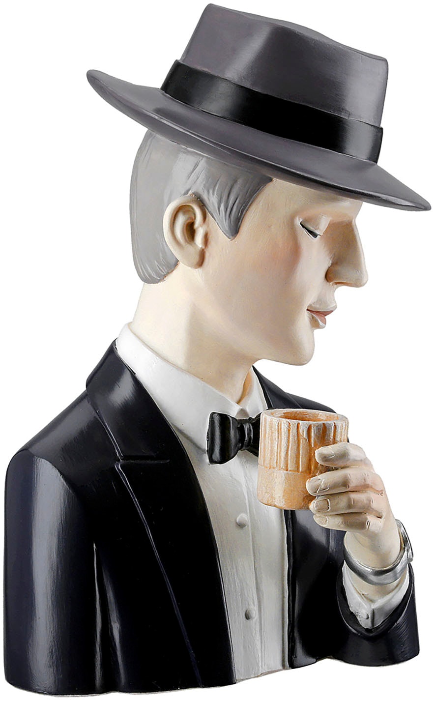 Casablanca by Gilde Dekofigur »Figur  Gentlemam« Handbemalt in Grau und Schwarz