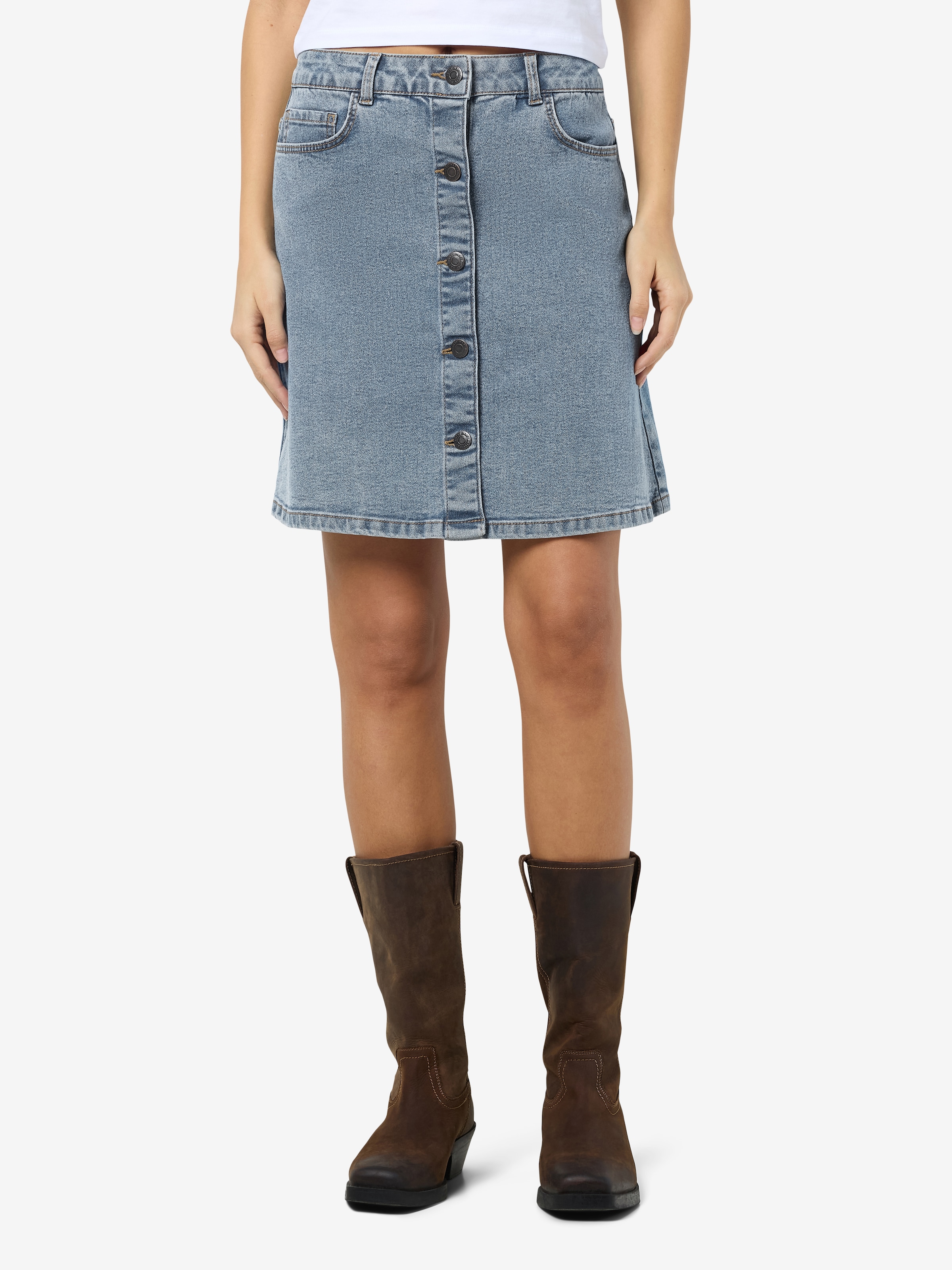 Image of Noisy may Jeansrock "NMRONNIE NW A SHAPE SKIRT VI375LB NOOS"