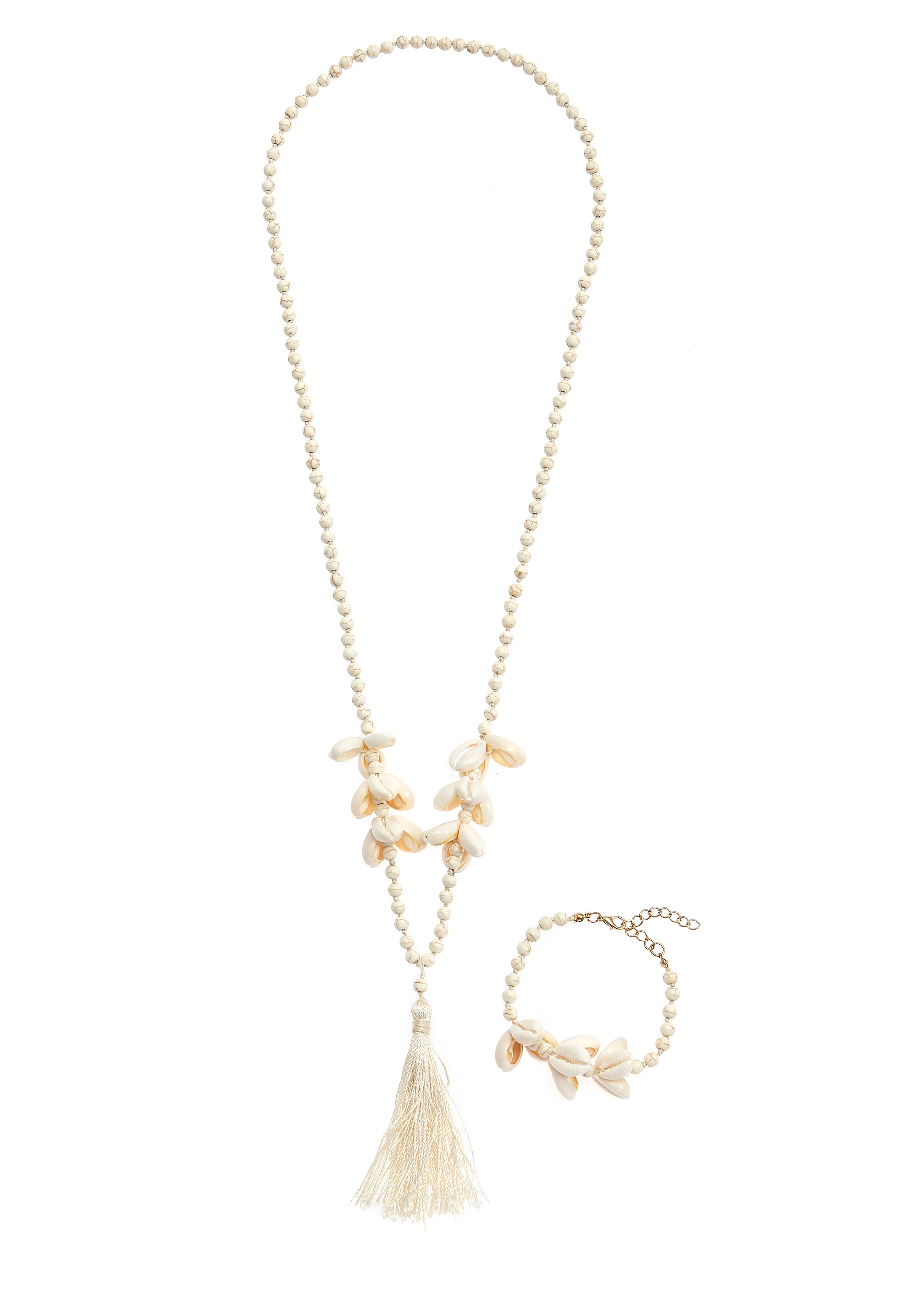 Image of LASCANA Schmuckset, (2 tlg.), Kette und Fusskette mit tollen Muschel-Details bei Ackermann Versand Schweiz