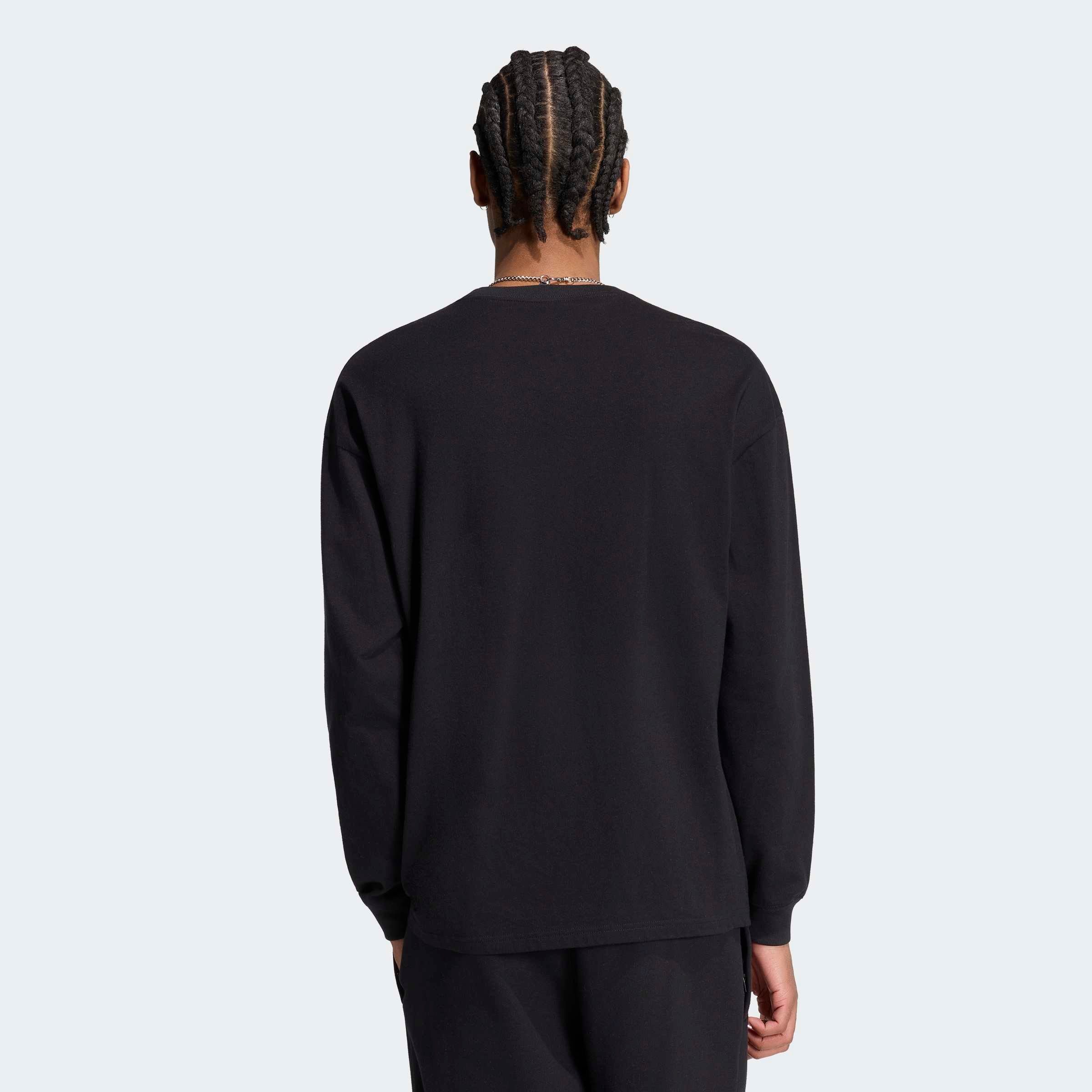 adidas Originals T-shirt »ESS LS TEE« avec encolure ronde, longueur normale, manches courtes