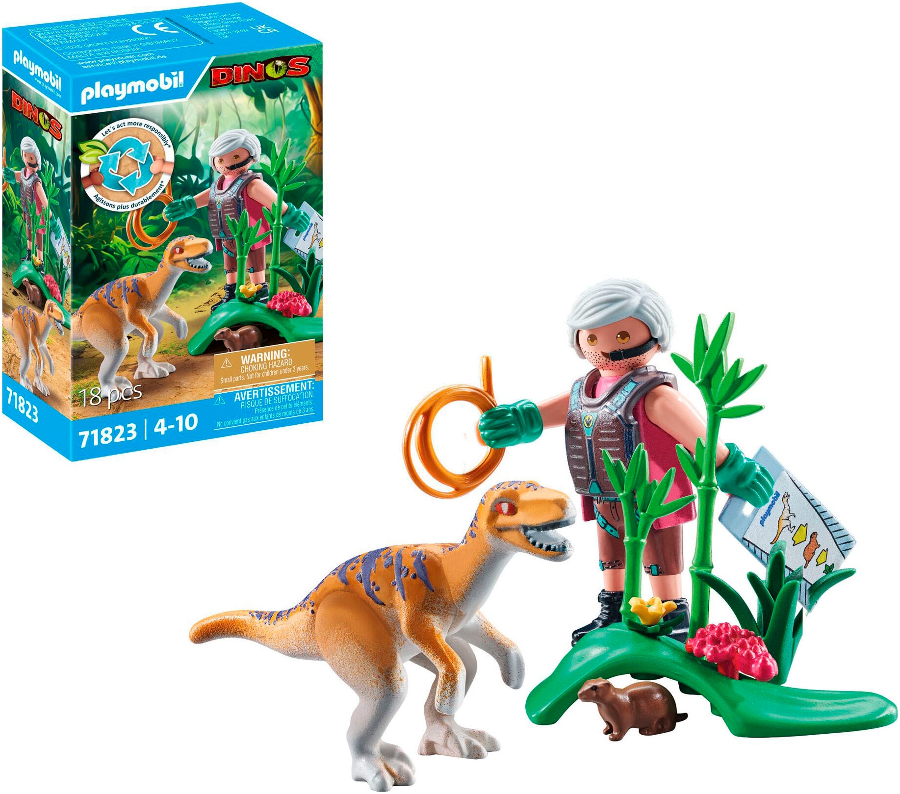 Playmobil® Jeu de construction »Velociraptor (71823), Playmobil Dinos«