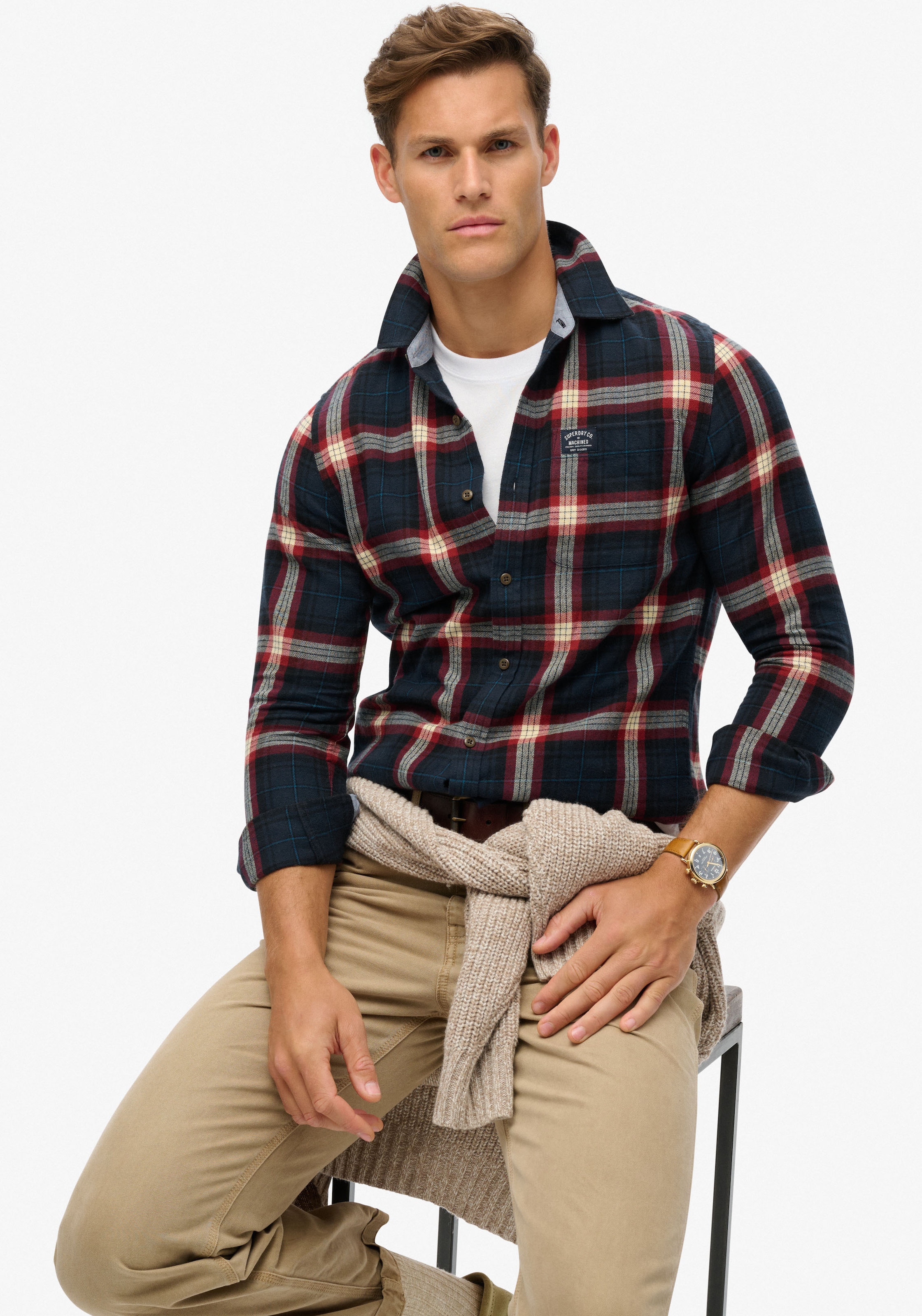 Langarmhemd »Organic Cotton Lumberjack Check Shirt«