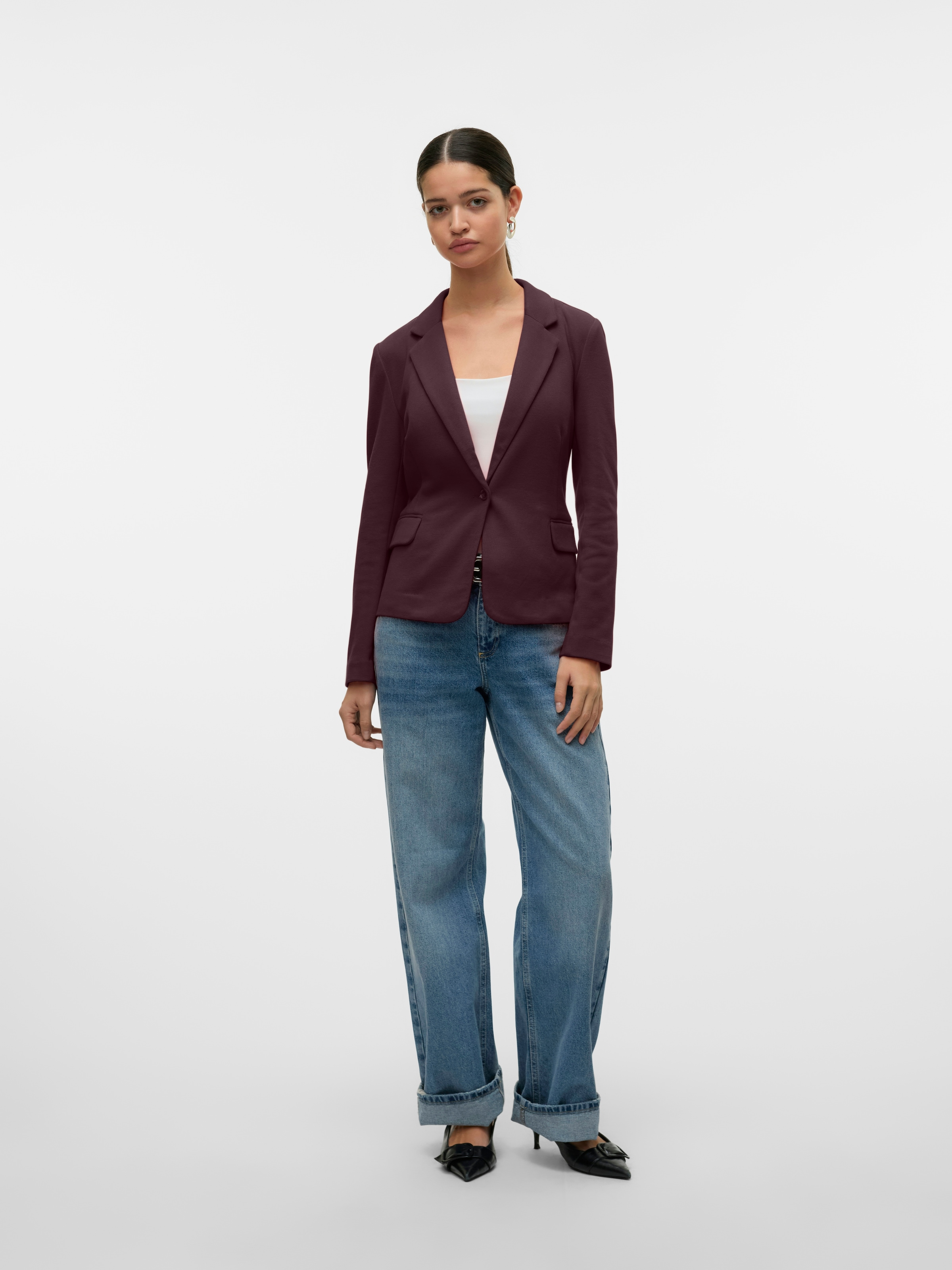 Vero Moda Jerseyblazer »VMJULIA LS BLAZER JRS NOOS«, mit Knopfleiste