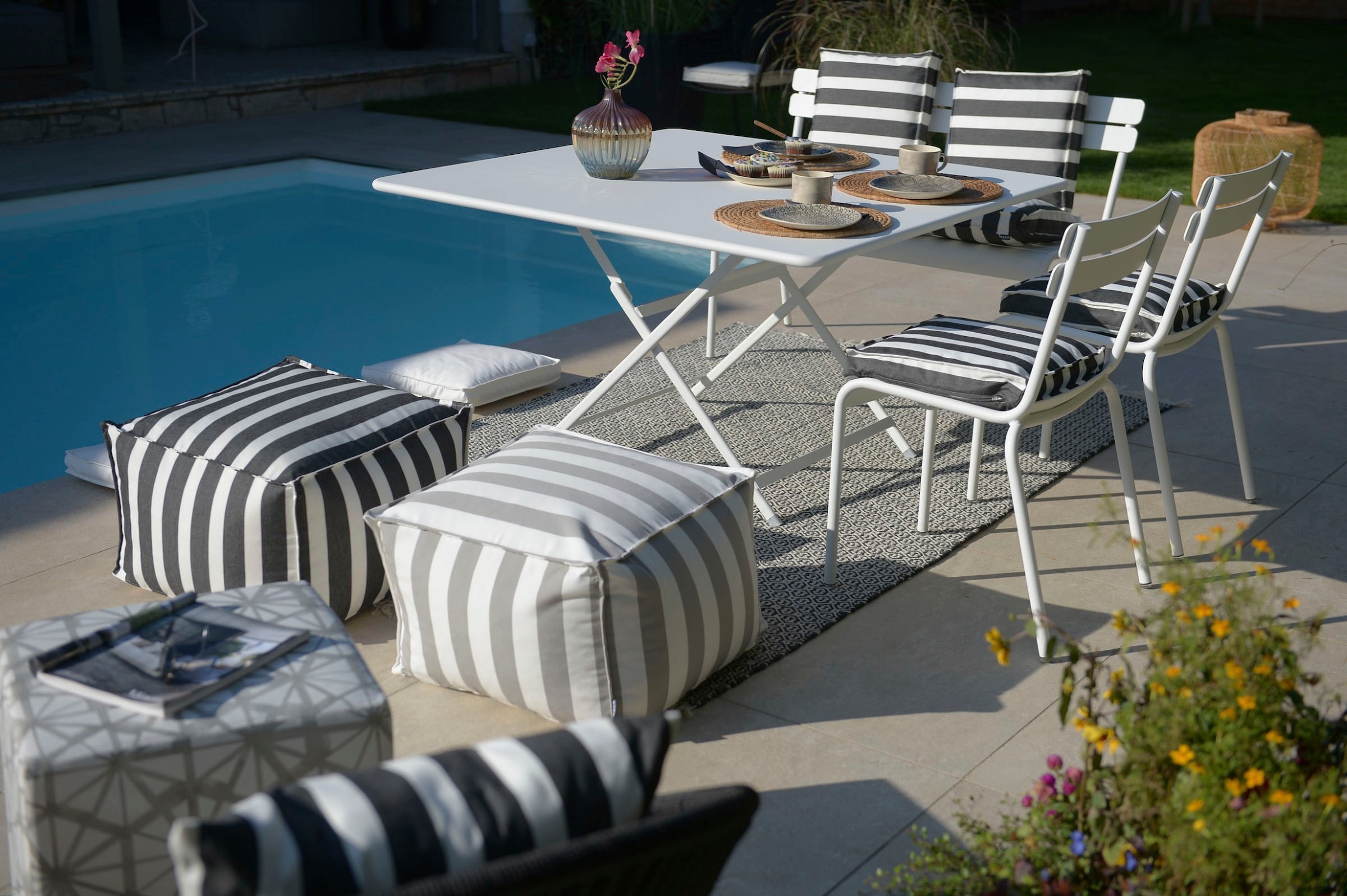 H.O.C.K. Coussin d'assise »Classic Streifen« avec rayures