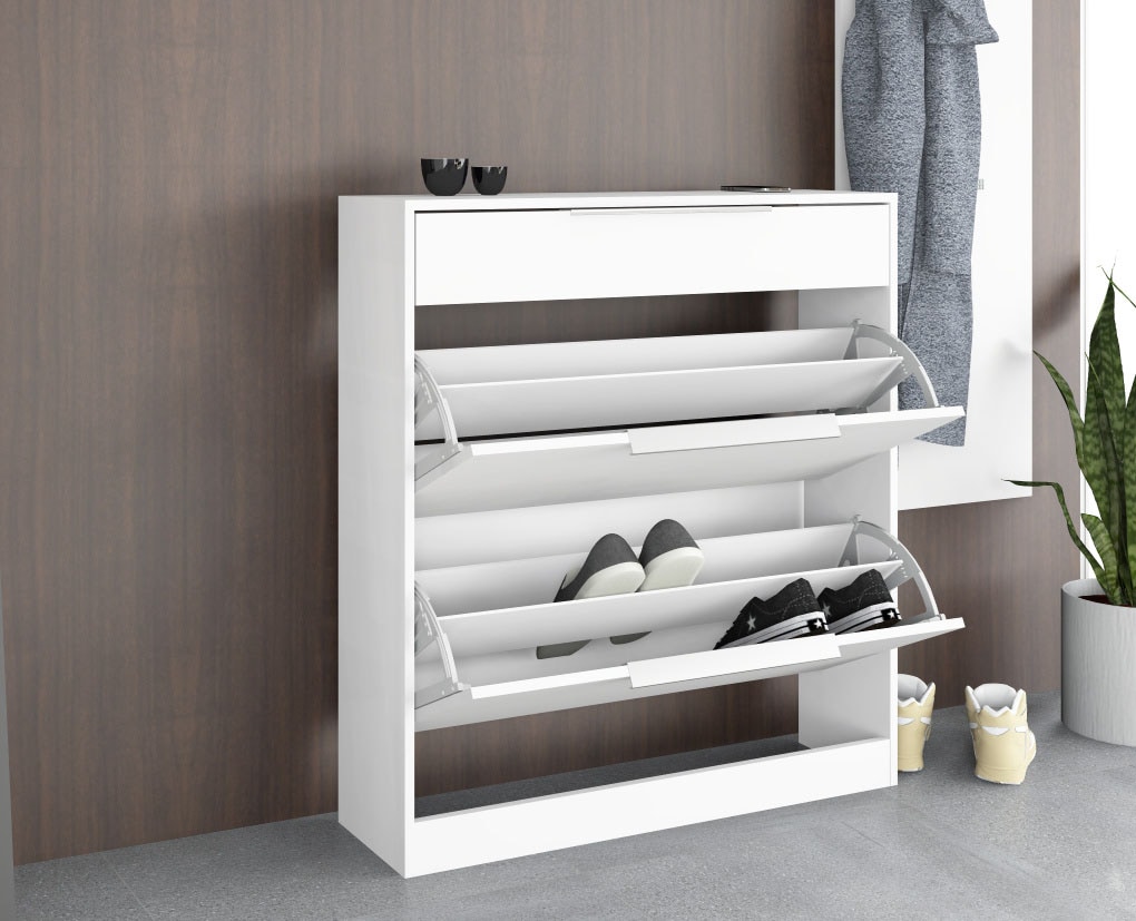 borchardt Möbel Armoire à chaussures »Oliva« Stehende Montage, Wandmontage & Glasböden unter Mehr aus der Serie