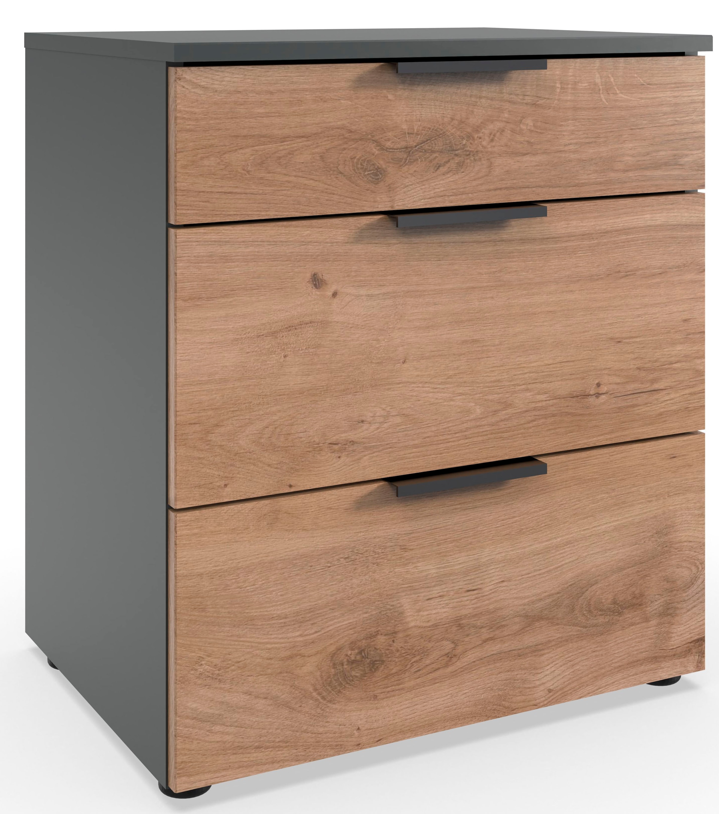 Image of Wimex Nachtkommode "Level by fresh to go" 3 Schubladen mit soft-close Funktion, 54cm breit, 61cm hoch
