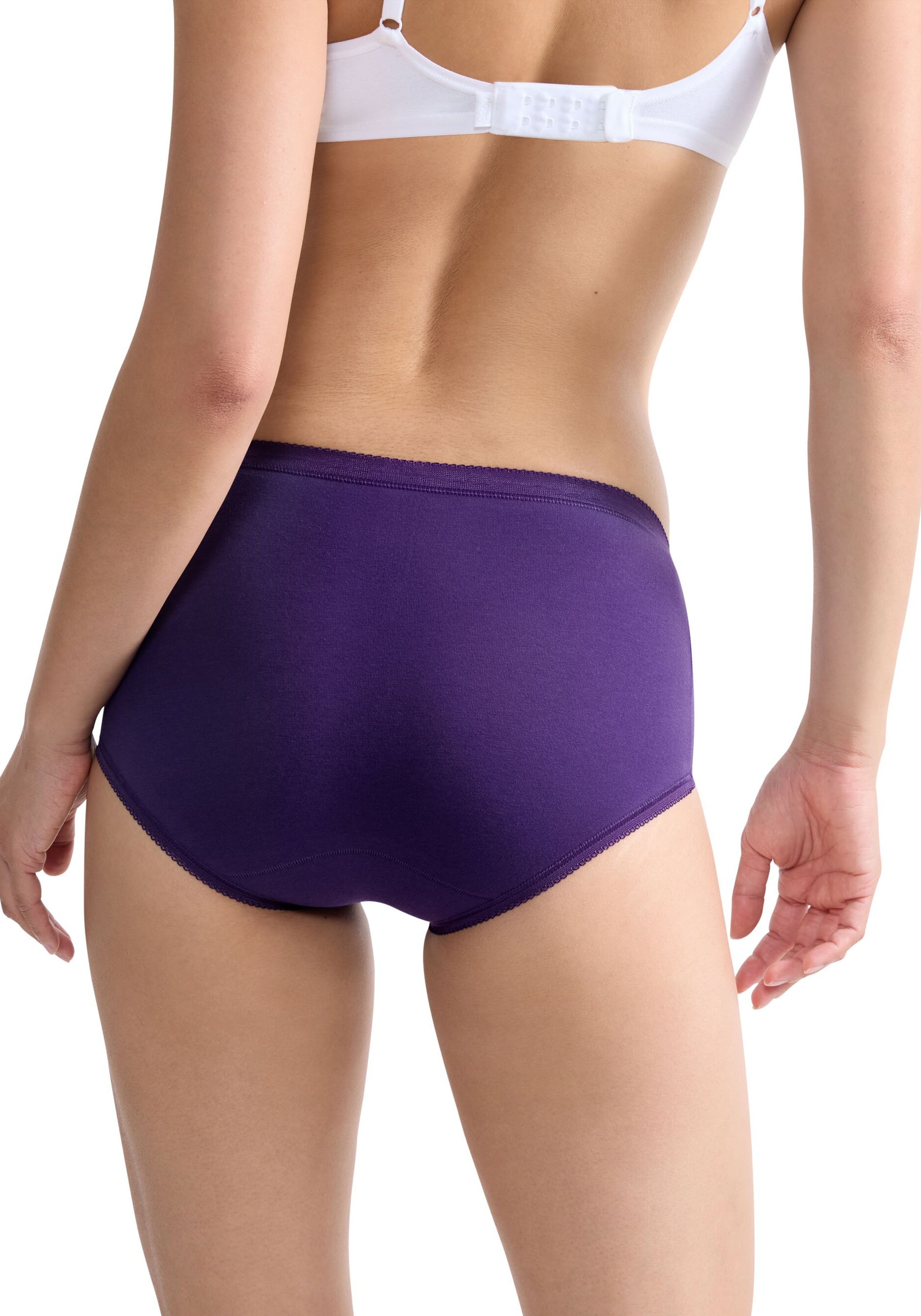 sloggi Midislip »Basic+«, (3er Pack), Baumwollmix, klassischer Stil, mittelhoher Bund, Softnähte