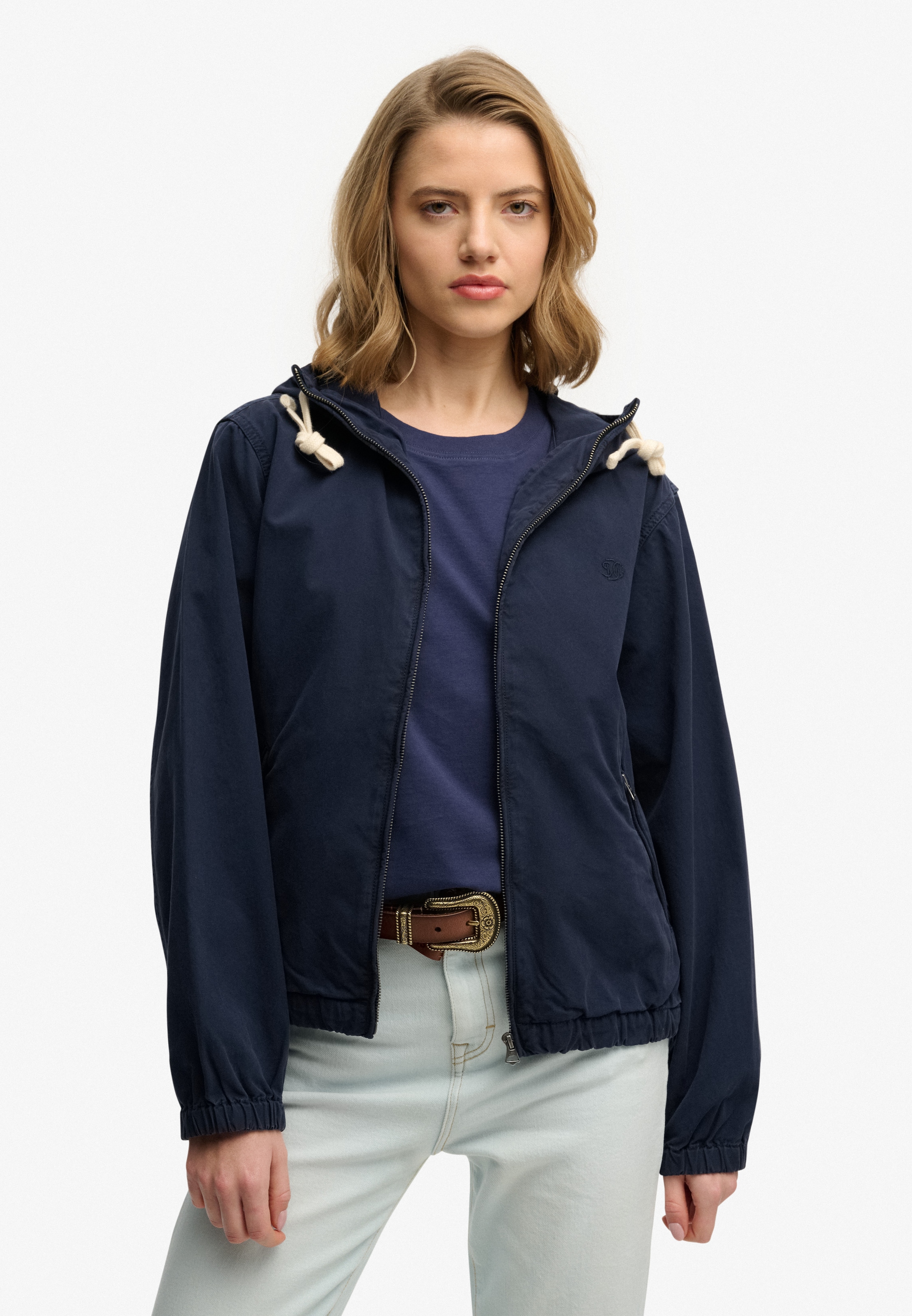 Superdry Parka »HOODED WASHED TWILL JKT« mit Kapuze