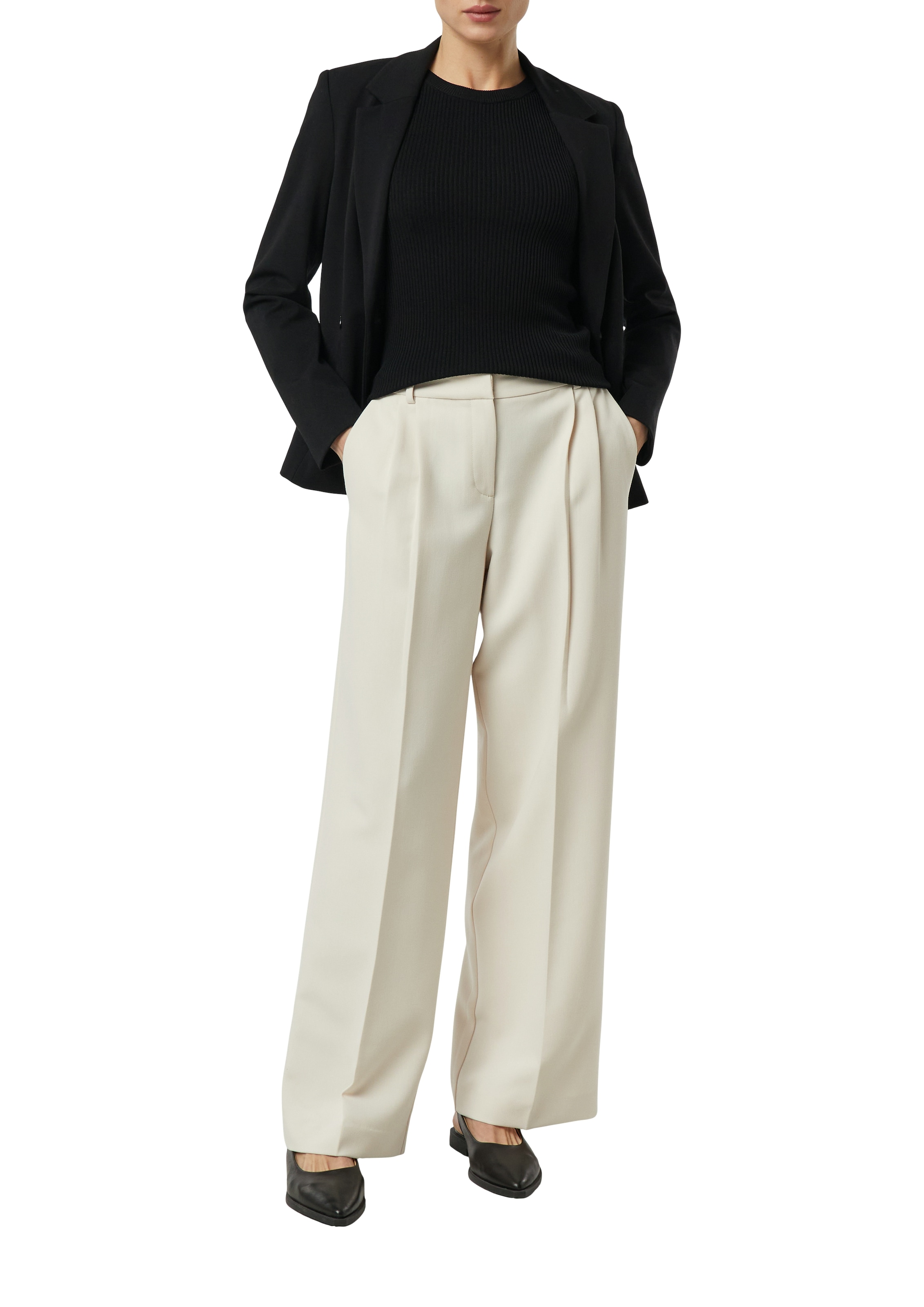 Comma Jackenblazer mit Knopfverschluss und Reissverschlusstaschen