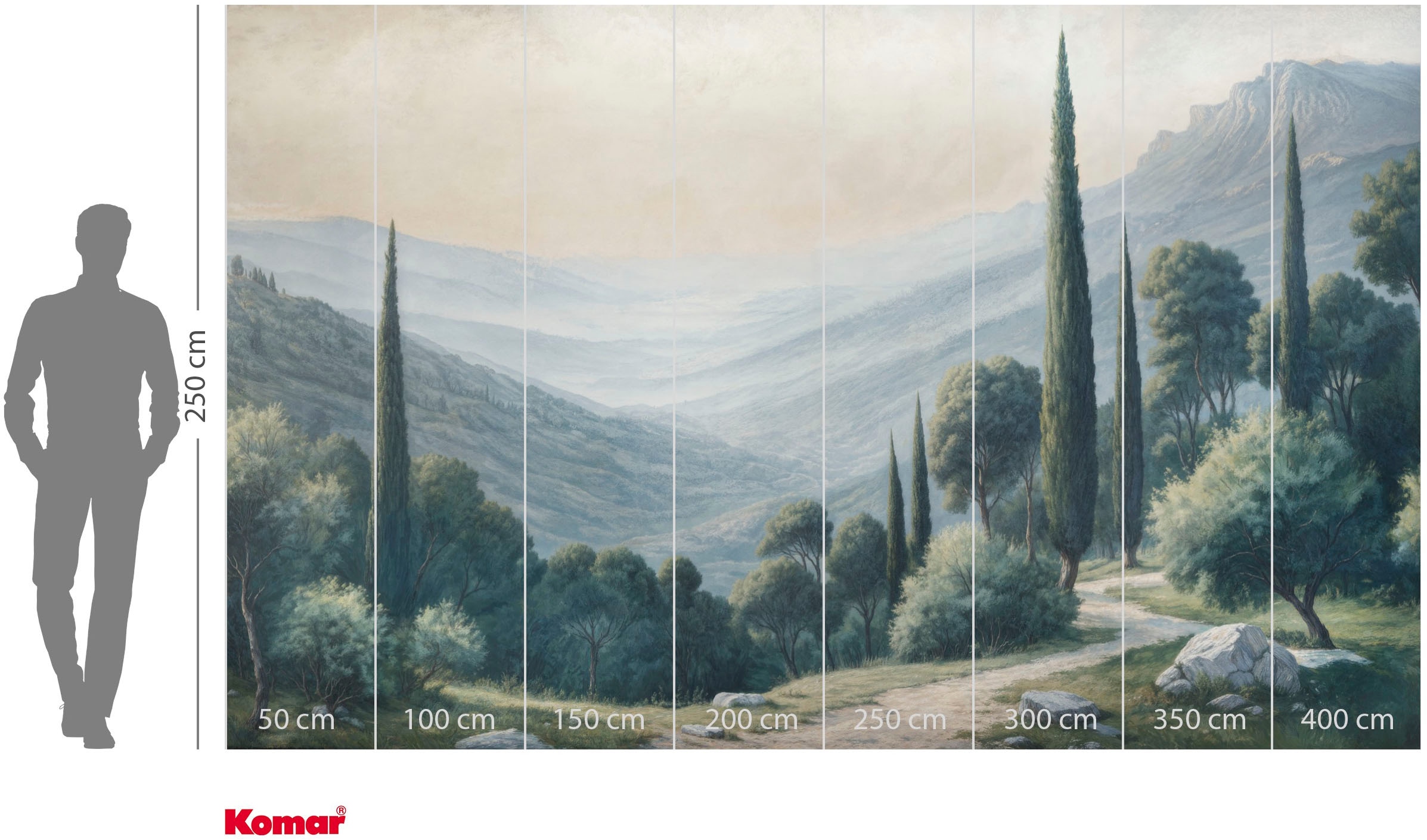 Komar Fototapete »Vlies Fototapete - Elysium - Grösse 400 x 250 cm« Motiv | bedruckt glatt