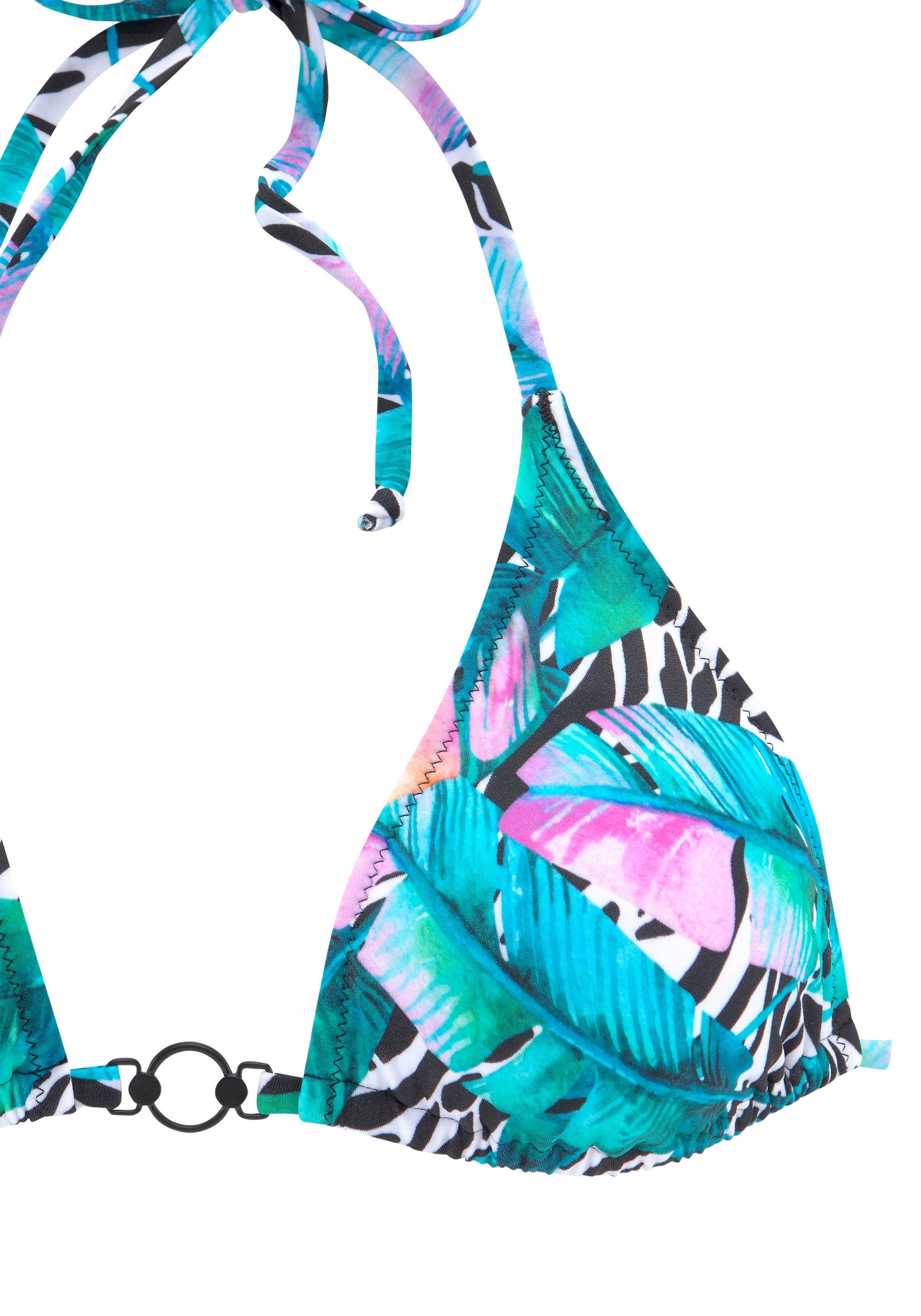 Vivance Triangel-Bikini, mit Animaldruck und Zieraccessorie