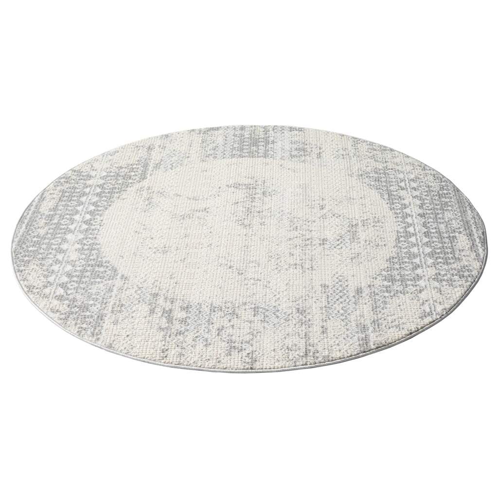 Carpet City Teppich »ANTIK232« rund 10 mm Höhe Kurzflor, 3D-Optik, Klassisch-Modern für Wohnzimmer, Schlafzimmer