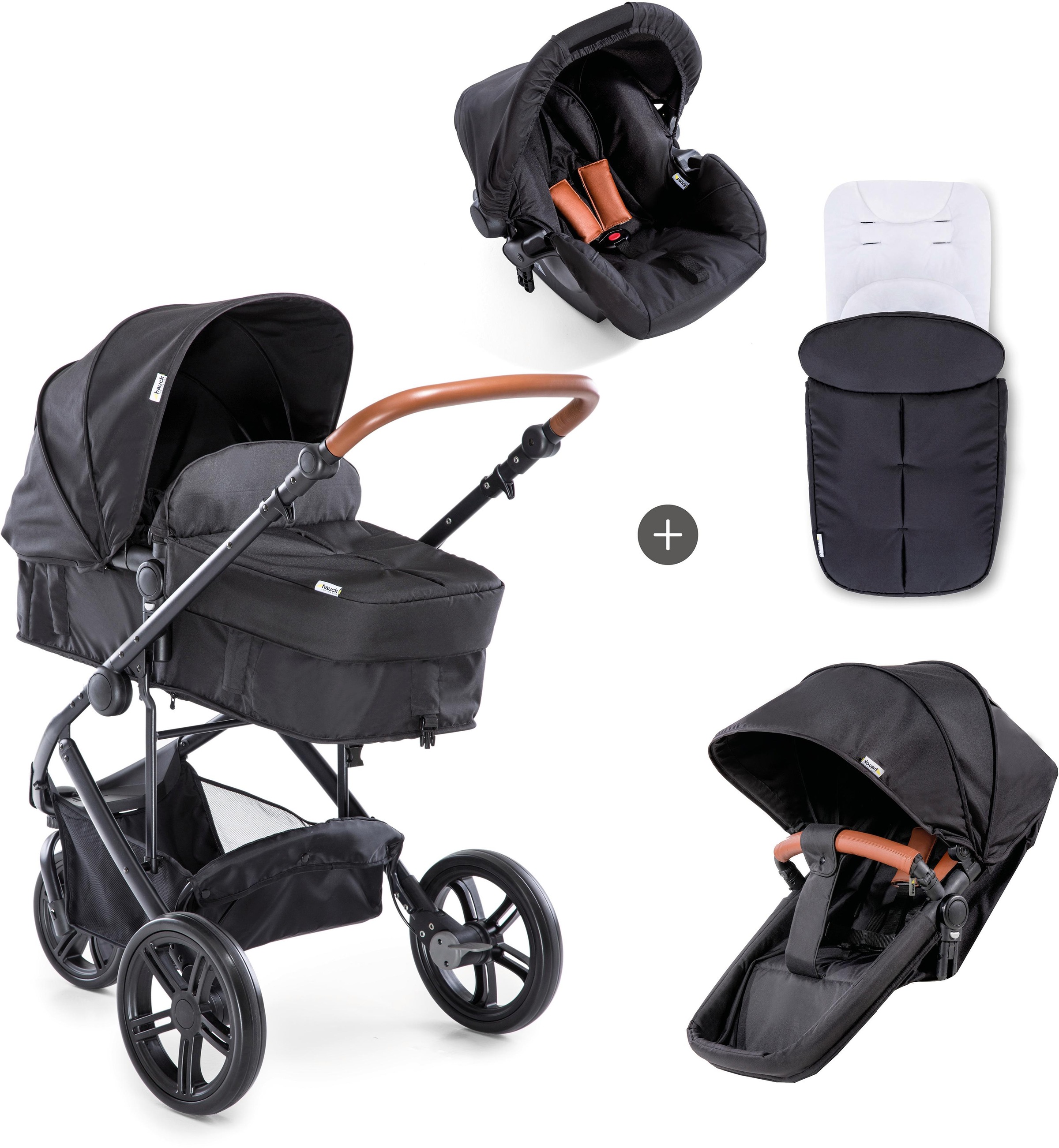 Image of Hauck Dreirad-Kinderwagen »Pacific 3 Shop N Drive, Melange Caviar«, 25 kg bei Ackermann Versand Schweiz