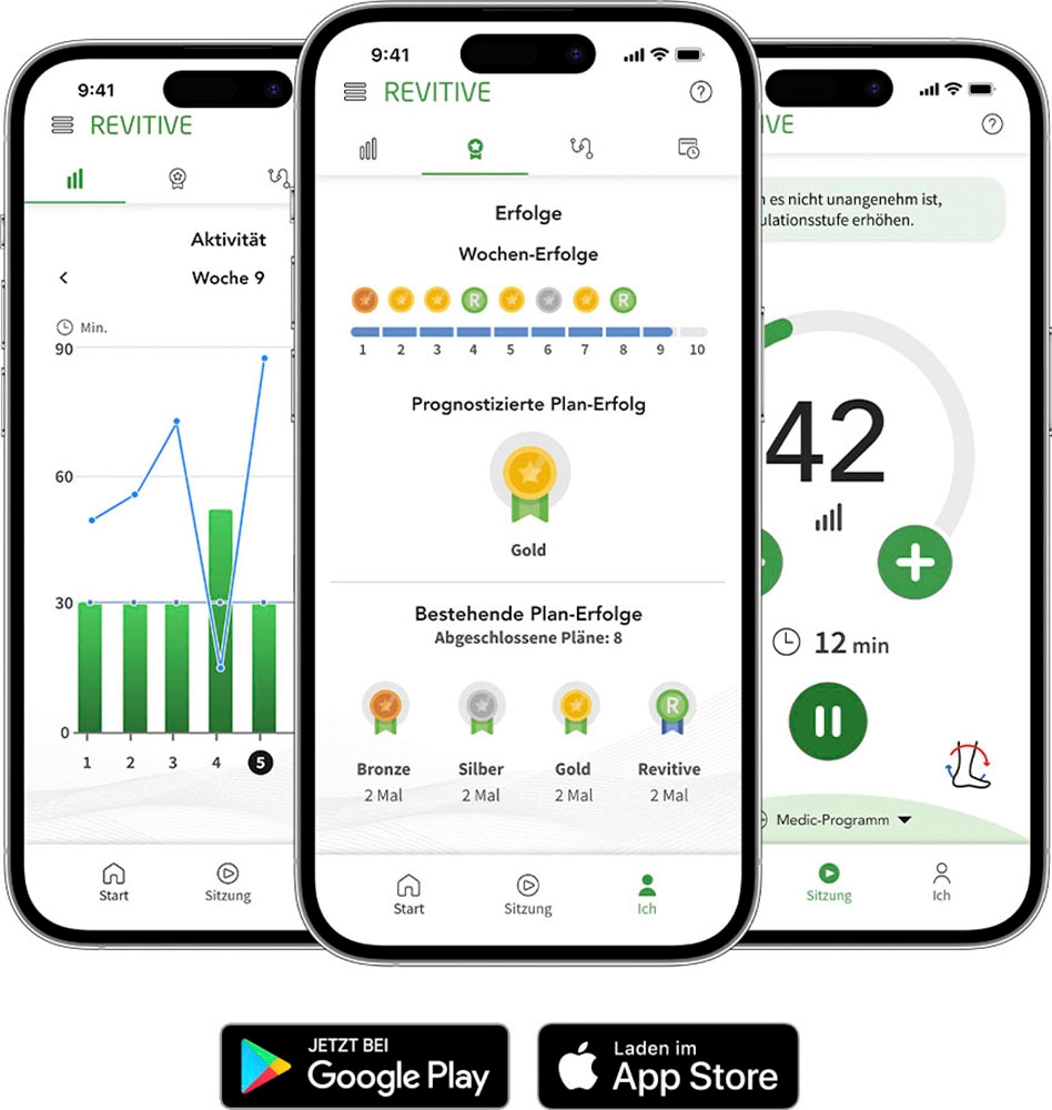 REVITIVE EMS-Fussmassage-Gerät »Medic Coach Durchblutungs-Stimulator« Effektive Knieschmerztherapie und bessere Durchblutung