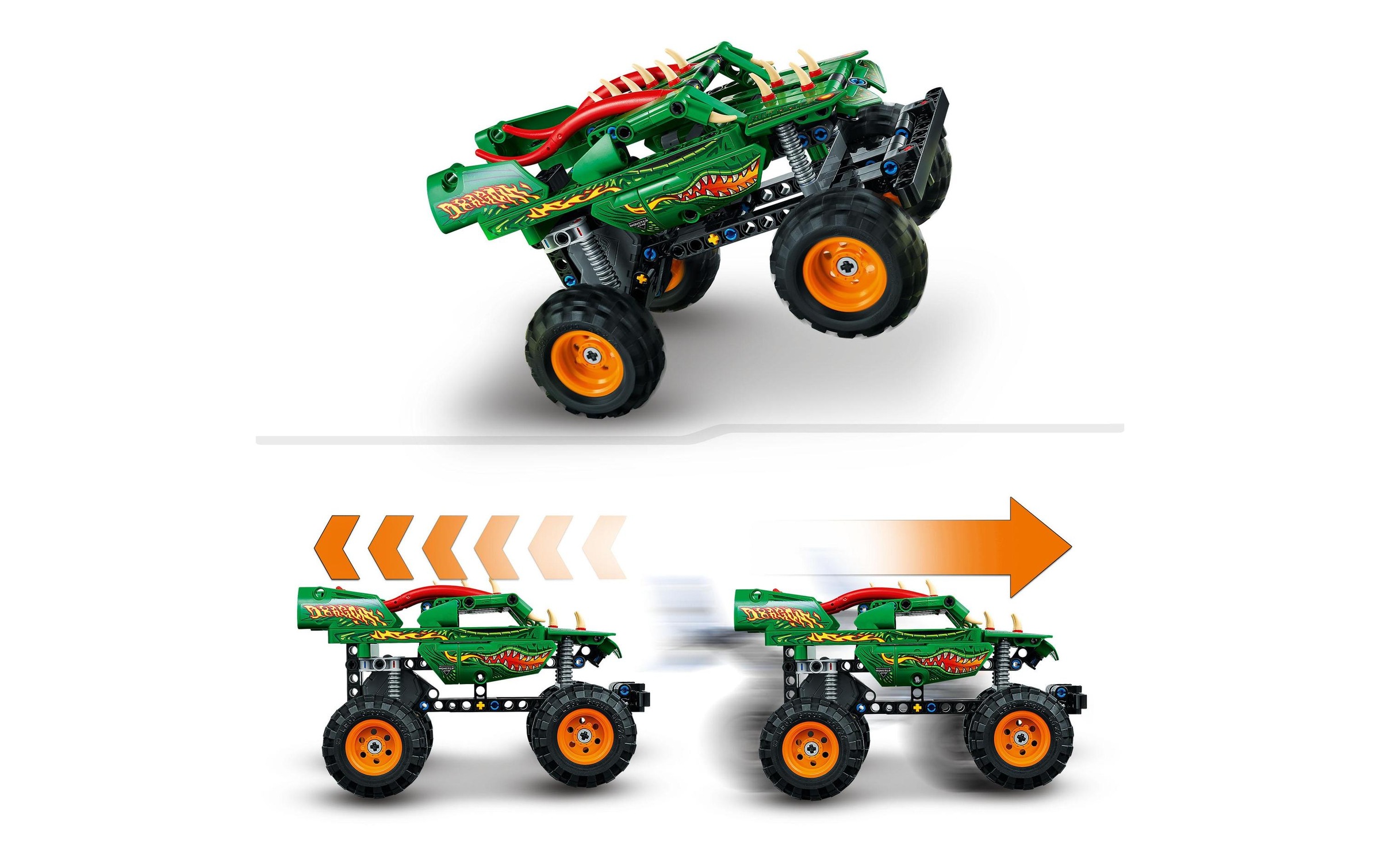 LEGO® Konstruktionsspielsteine »Monster Jam Dragon«, (217 St.)