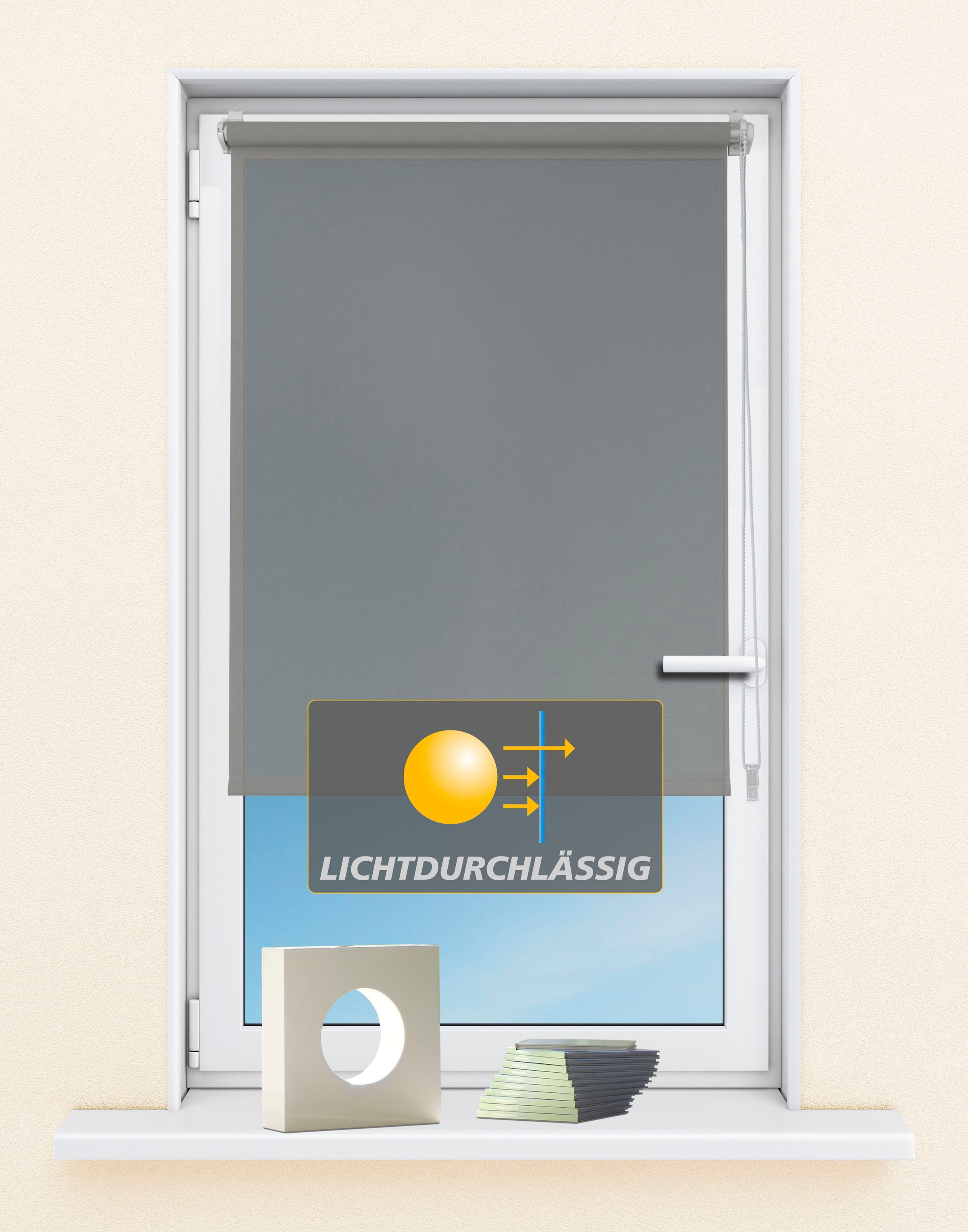 Kutti Seitenzugrollo »Seitenzugrollo 'Ida', Lichtschutz, Klemmfix, ohne Bohren, Fixmass«, Lichtschutz, ohne Bohren, Sichtschutz, Sonnenschutz