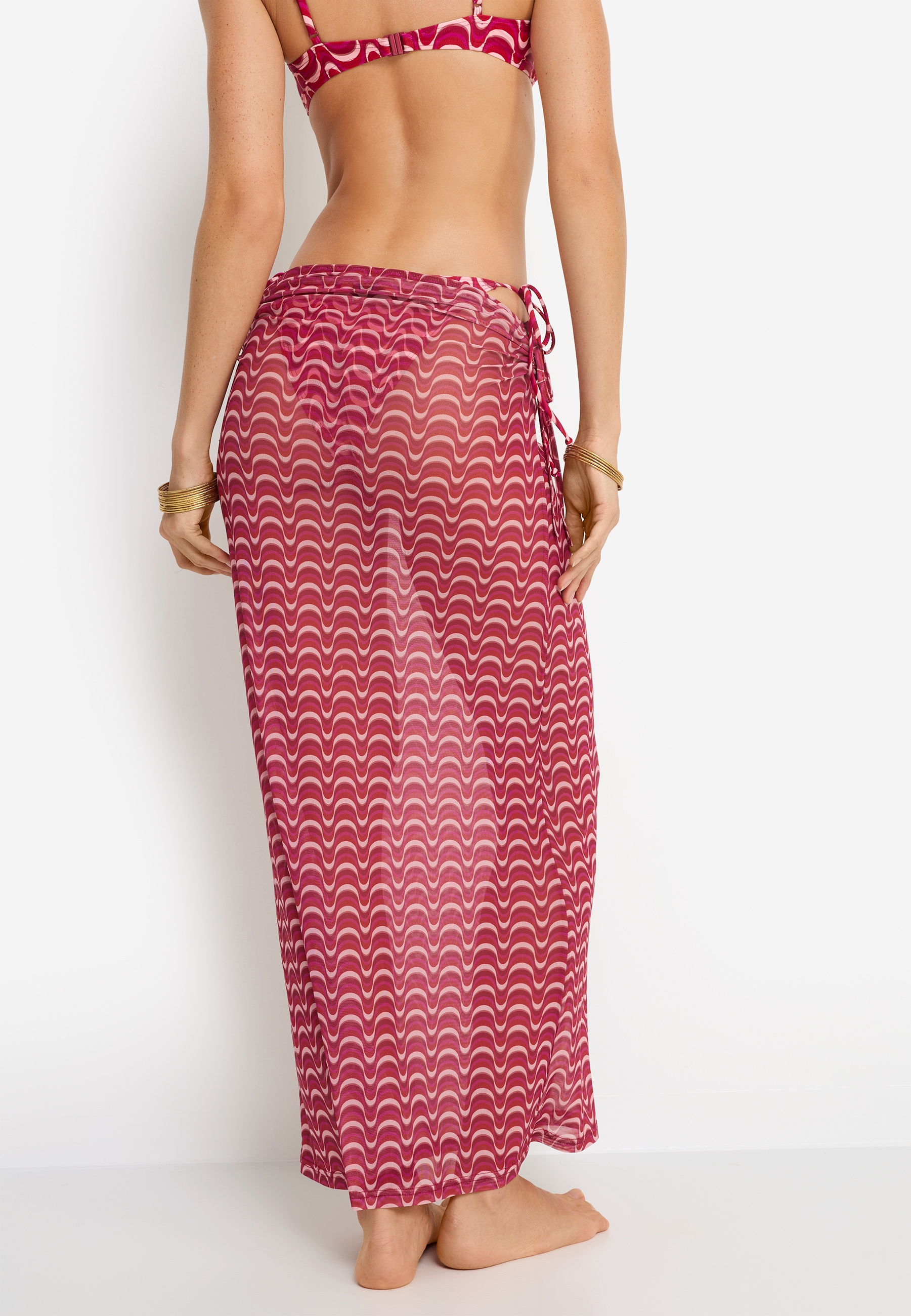 LSCN by LASCANA Meshrock mit Alloverdruck