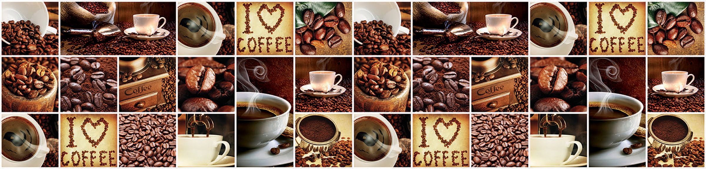 Image of Consalnet Vliestapete »KAFFEE COLLAGE«, grafisch, 250 x 60 cm bei Ackermann Versand Schweiz