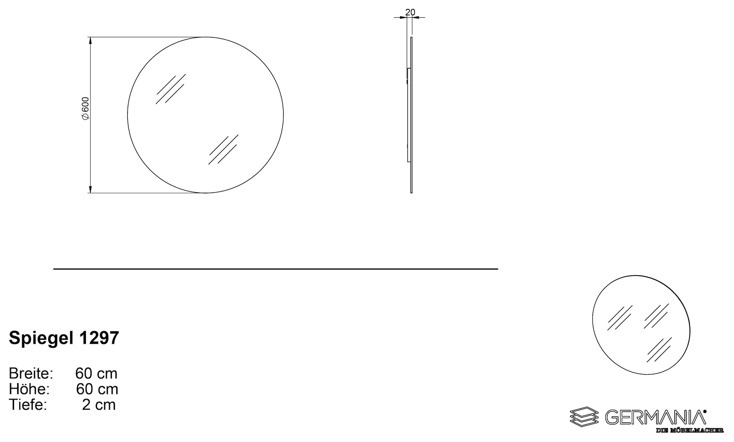 GERMANIA Ensemble de vestiaires »GW-Libbiano« 2 cuis tlg.