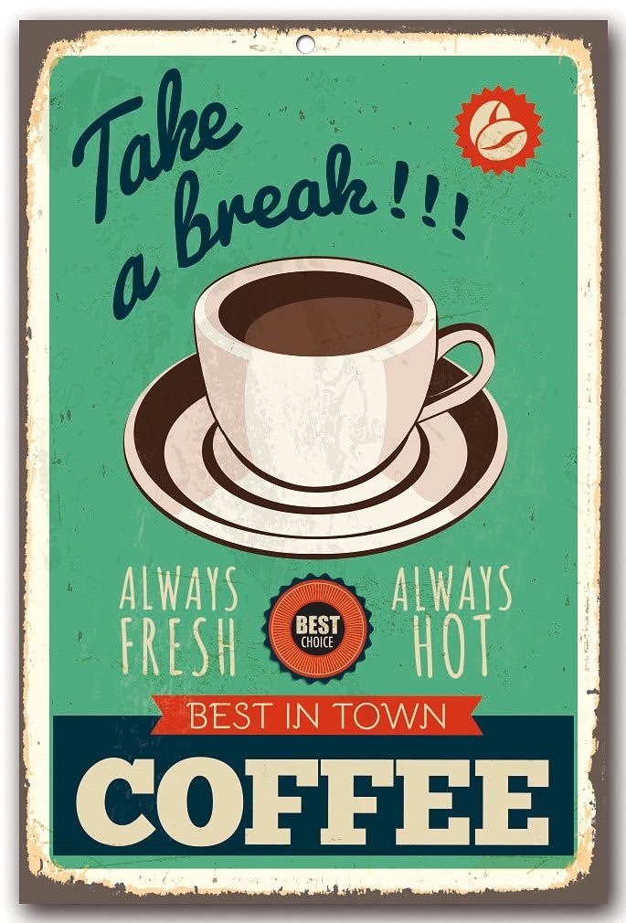 Image of Home affaire Metallbild »Take a break«, Masse (B/H): 30/45 cm bei Ackermann Versand Schweiz