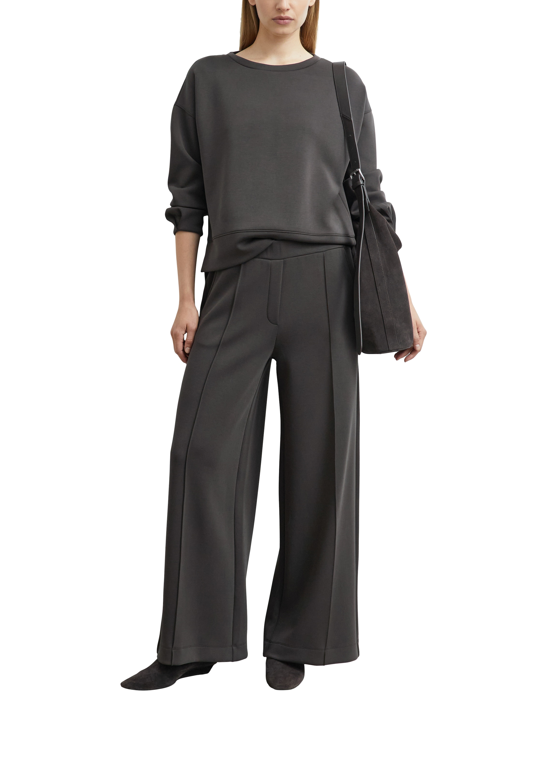 Comma Pantalon à enfiler  à jambes larges, stretch