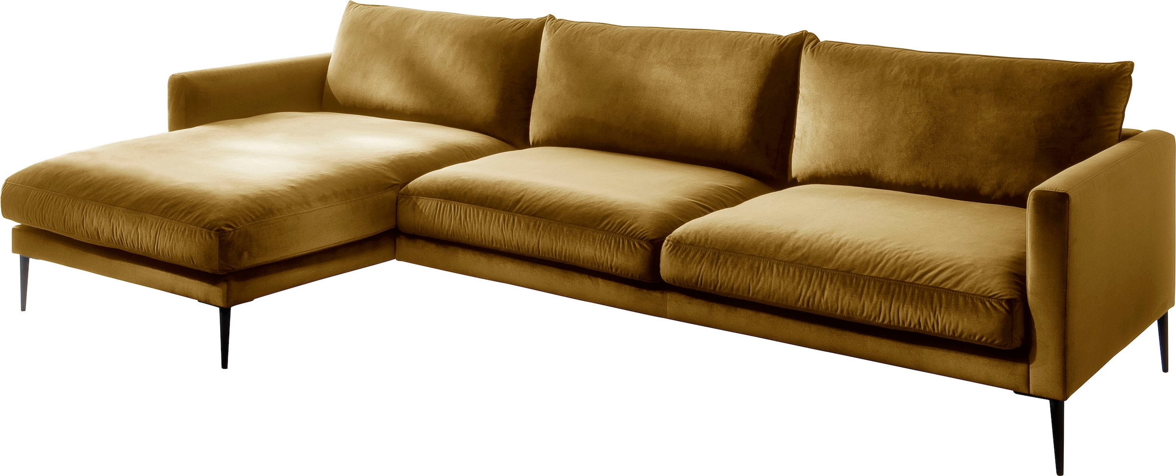 Trends by HG Polsterecke »Svea L-Form« Recamiere rechts oder links, mit Metallfuss, frei im Raum stellbar