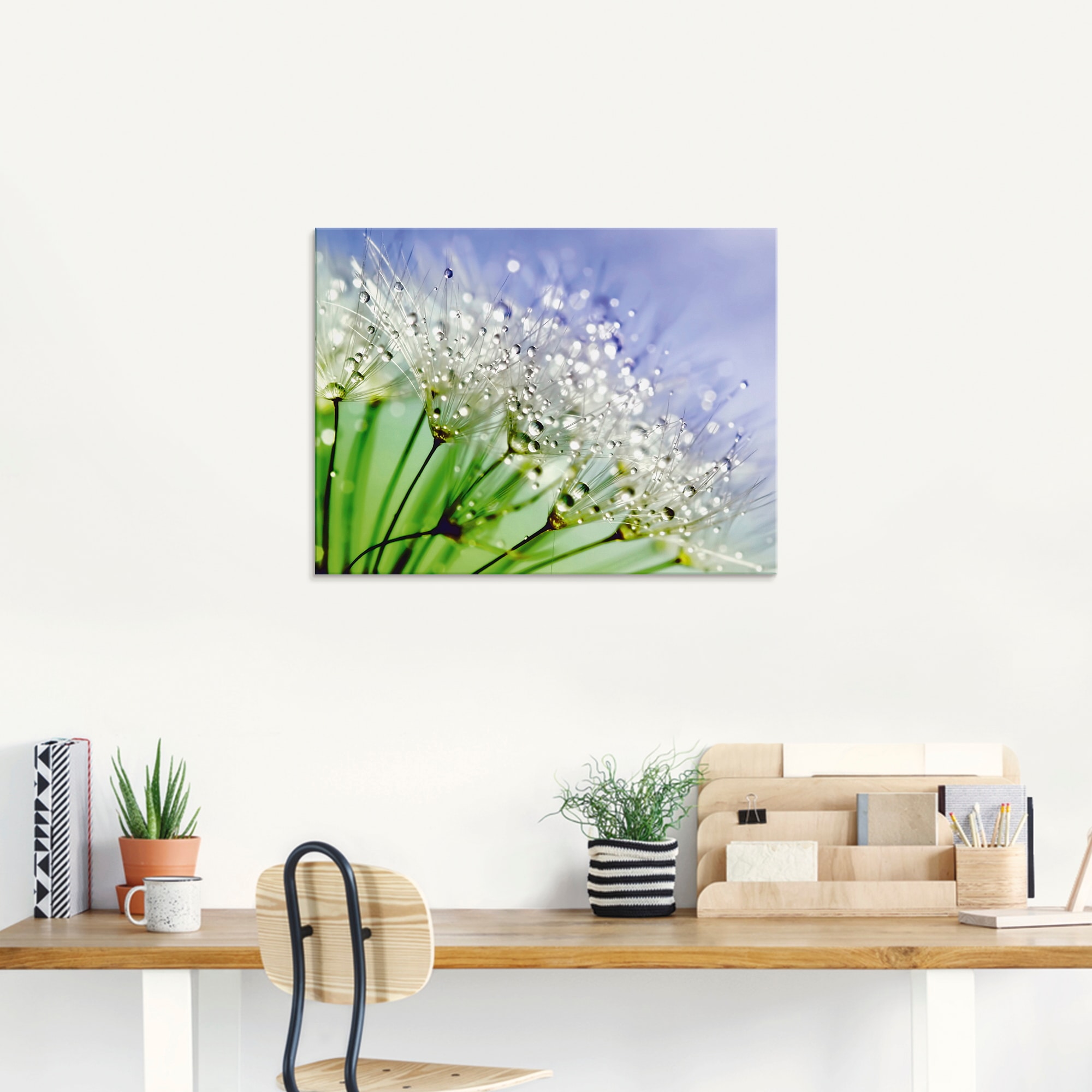 Artland Glasbild »Glitzernde Pusteblume« Blumen 1 Stk. tlg. in verschiedenen Grössen