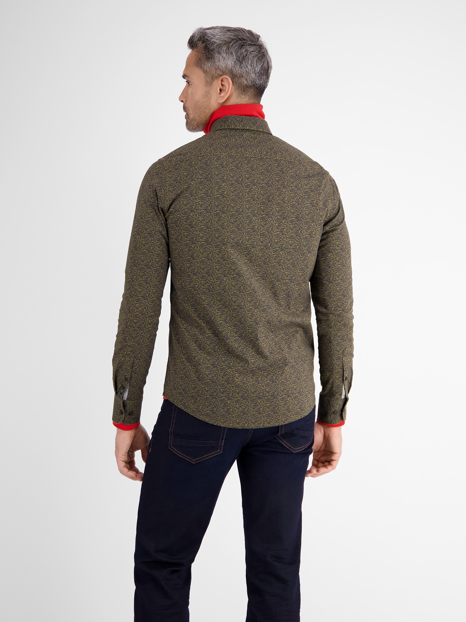 LERROS Chemise à manches longues »LERROS Poplinhemd mit Alloverprint«