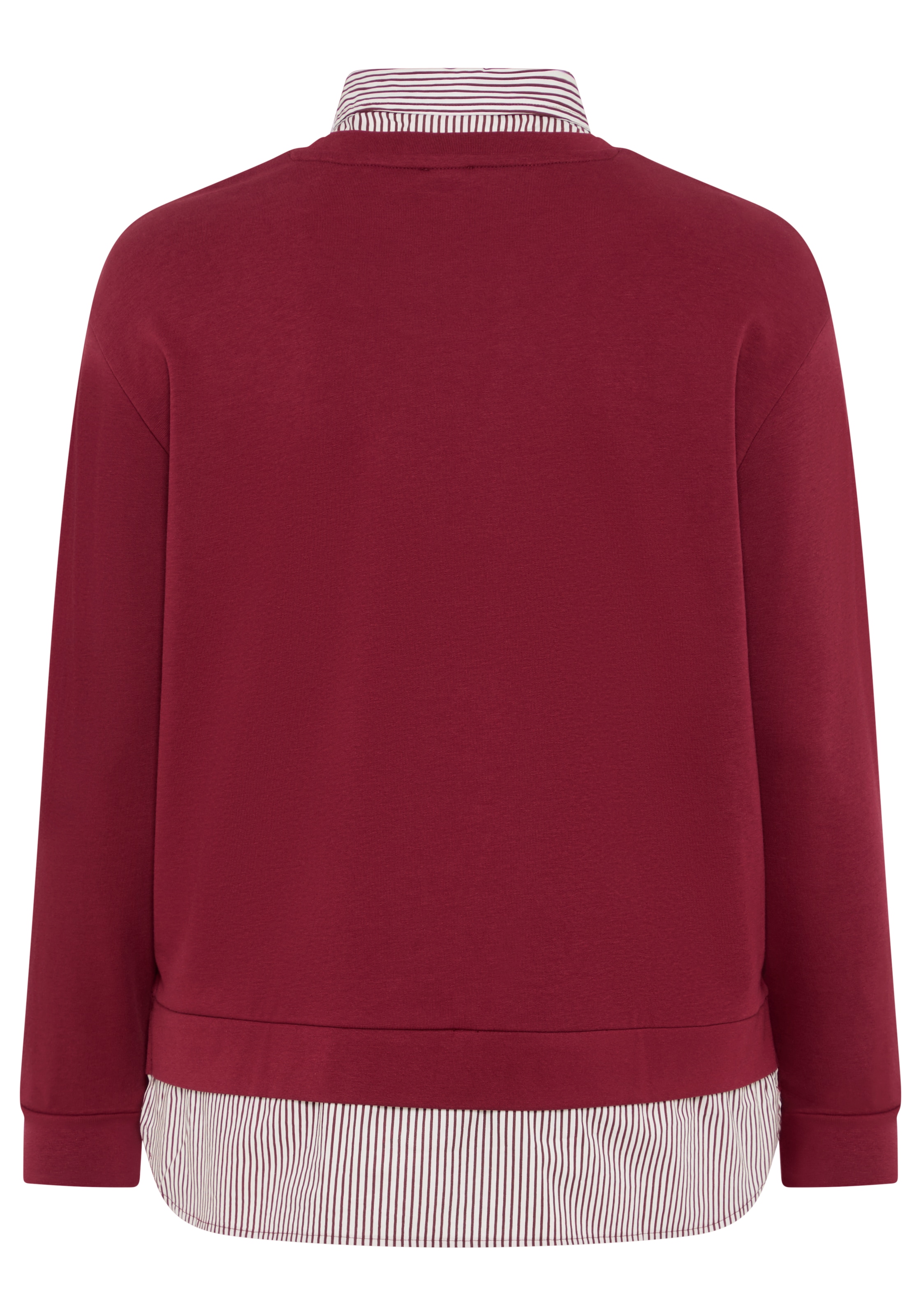 Laura Scott CURVE Sweater »Grosse Grössen«, mit elegantem Bluseneinsatz
