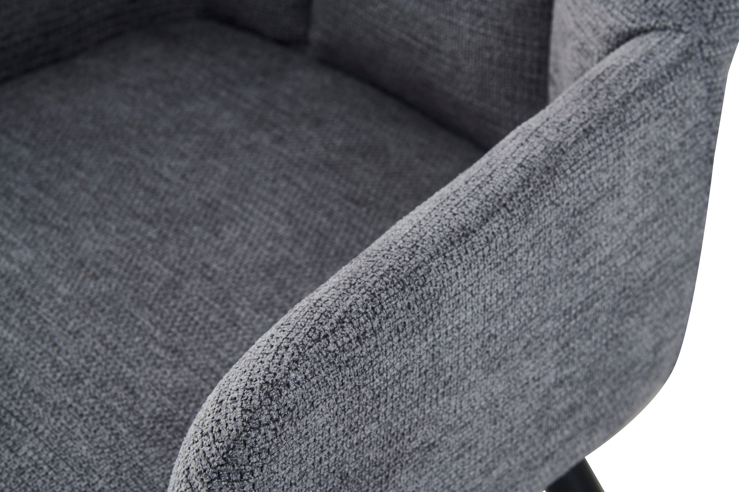 Home affaire Esszimmerstuhl »MILTON, 2er Set, mit Metallgestell in matt schwarz« (Set) 2 Stk.in verschiedenen Farben, Belsatbarkeit pro Stuhl 120 kg, mit Griffloch