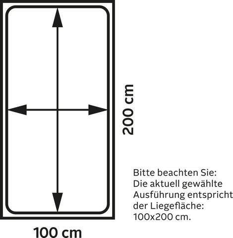 Home affaire Bett »Florenz«, aus FSC®-zertifiziertem Holzwerkstoff, in 3 Breiten