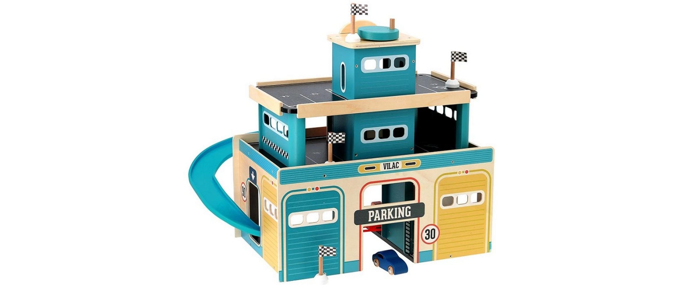 Vilac Spiel-Parkgarage »Vintage 53 x 49 x 44 cm«