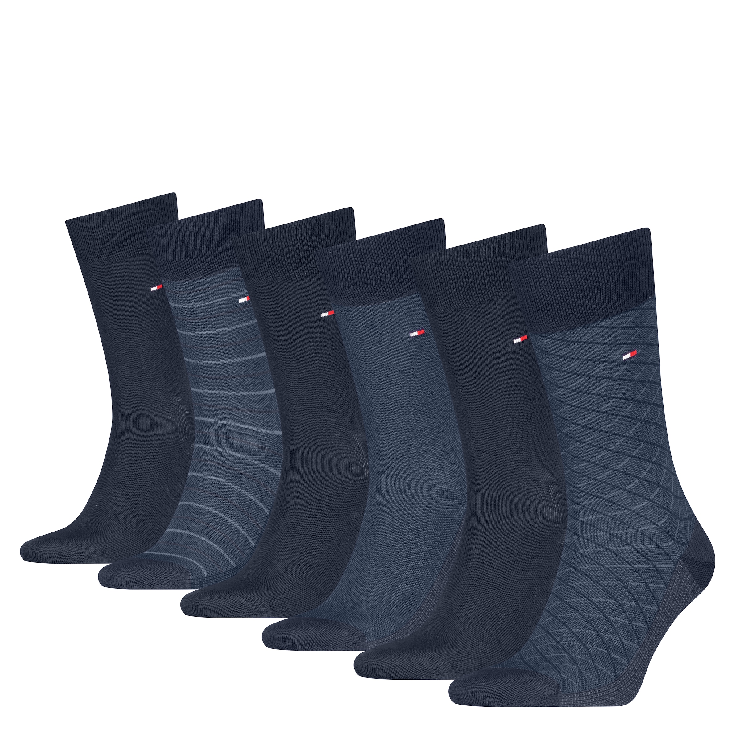 Tommy Hilfiger Chaussettes »TH MEN SOCK 6P TIN GIFTBOX BIRDEYE« 6er Pack, 