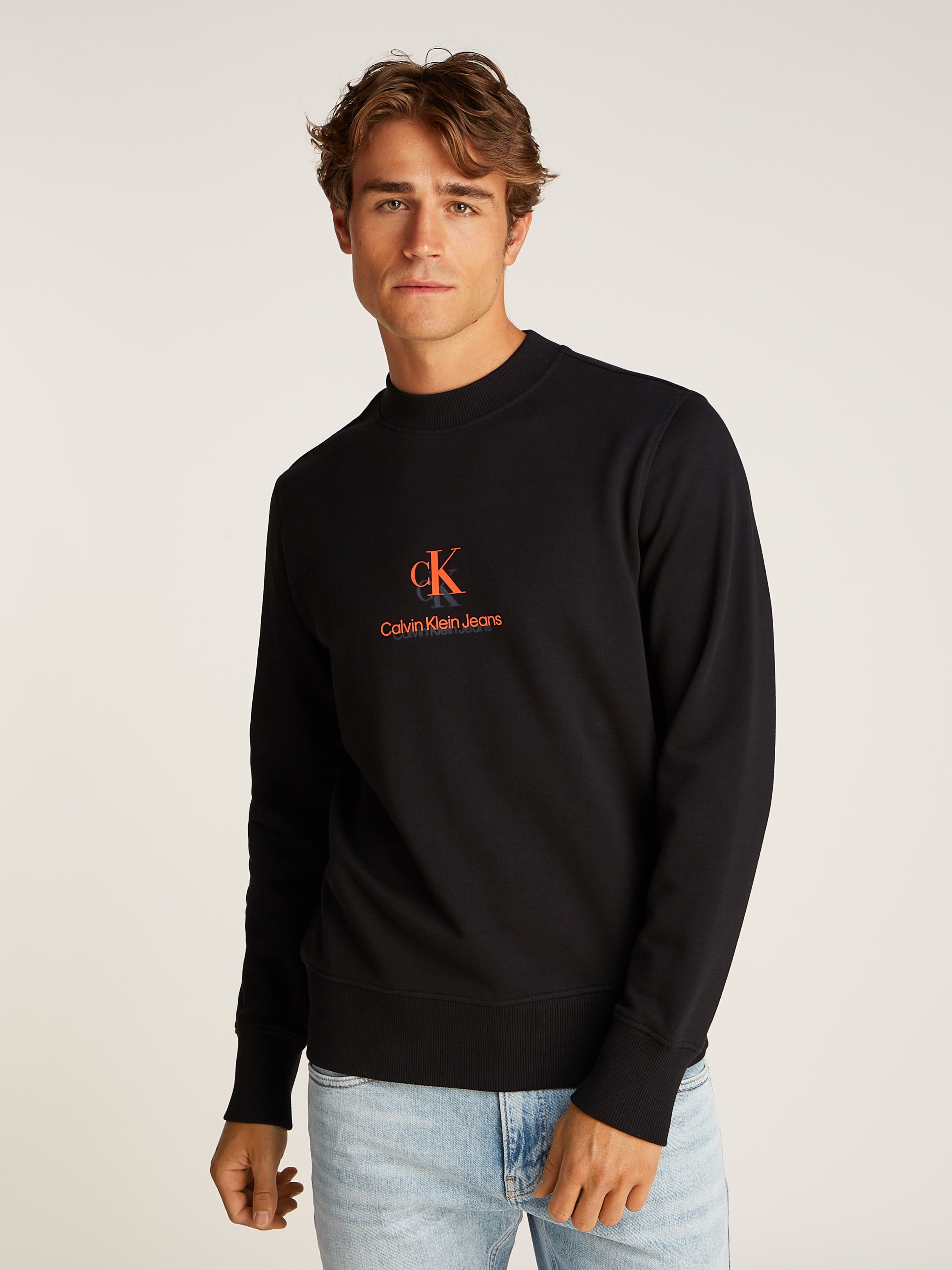 Calvin Klein Jeans Sweatshirt »SHADOW LOGO CREW NECK«, mit Logodruck