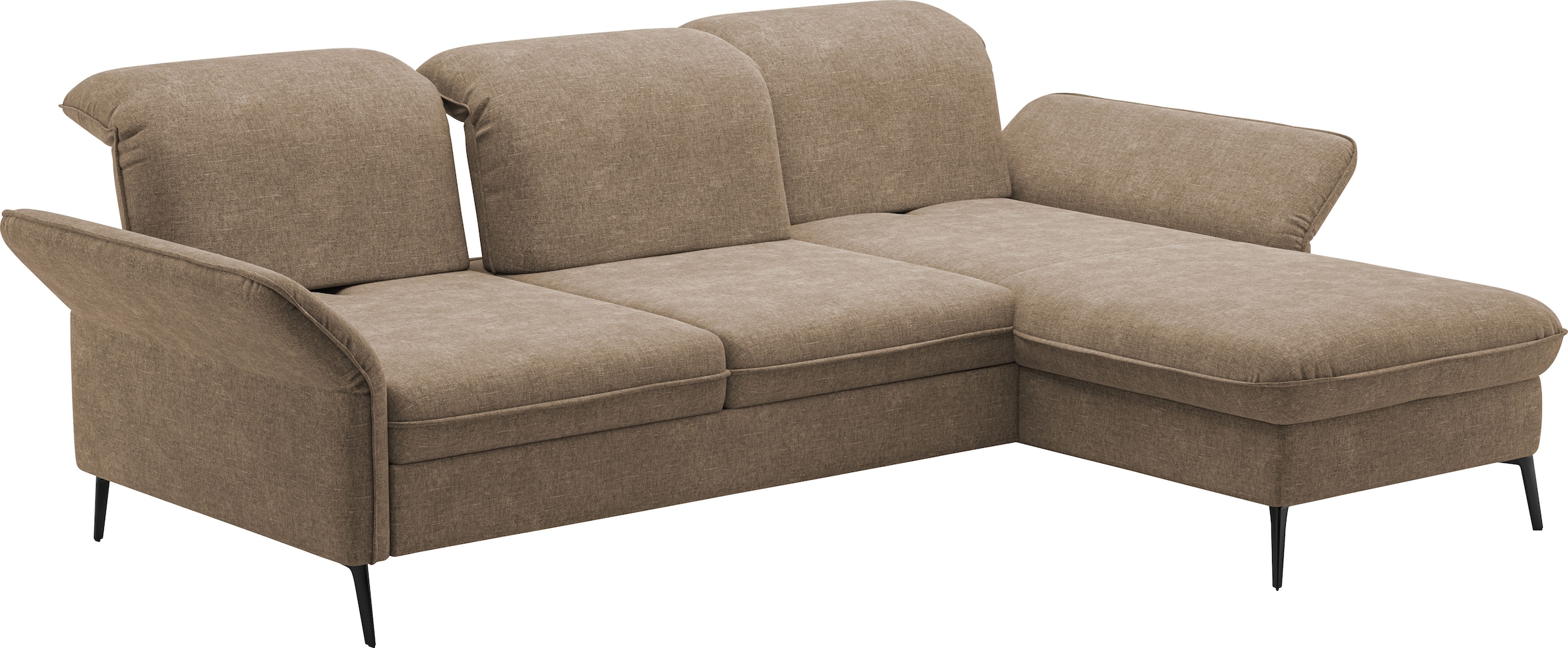 sit&more Ecksofa »Emely, inkl. Sitztiefenverstellung«, wahlweise mit Bettfunktion,Bettkasten,Kopf- & Armteilverstellung