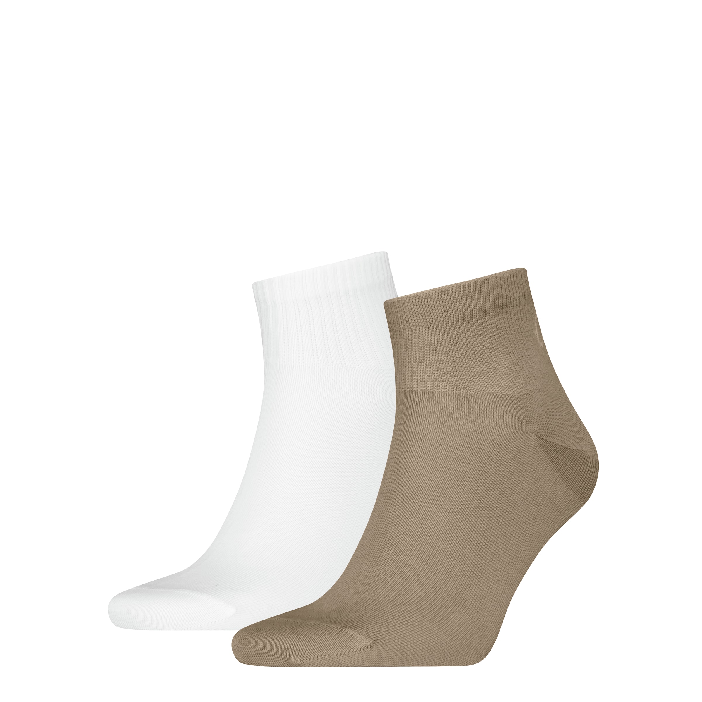 Image of Calvin Klein Jeans Socken "CKJ MEN QUARTER 2P SHADOW RIB LOGO" 2 Paar tlg. mit elastischem Komfortbund