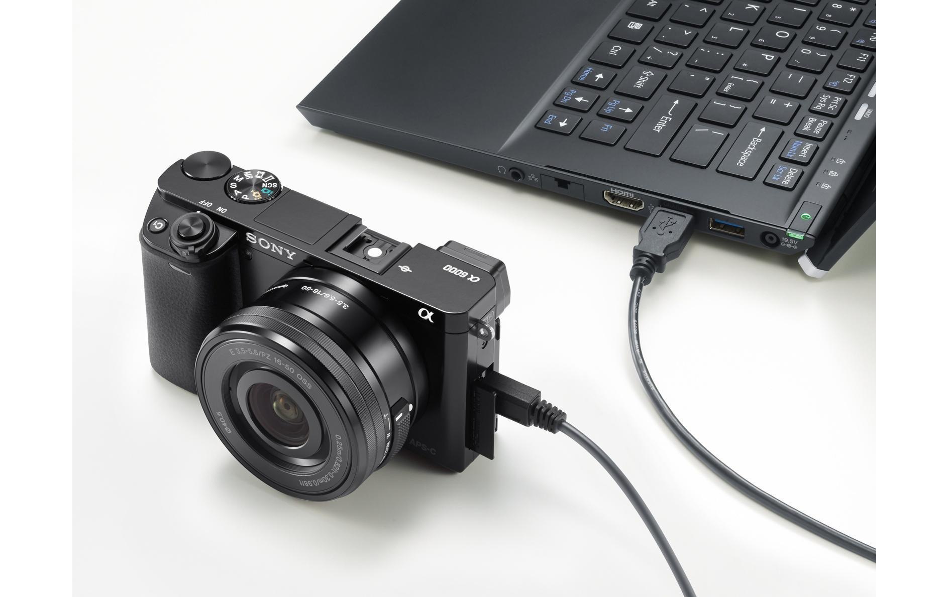 Sony Objektivkamera »Alpha 6000 Kit 16-50 Schwarz«