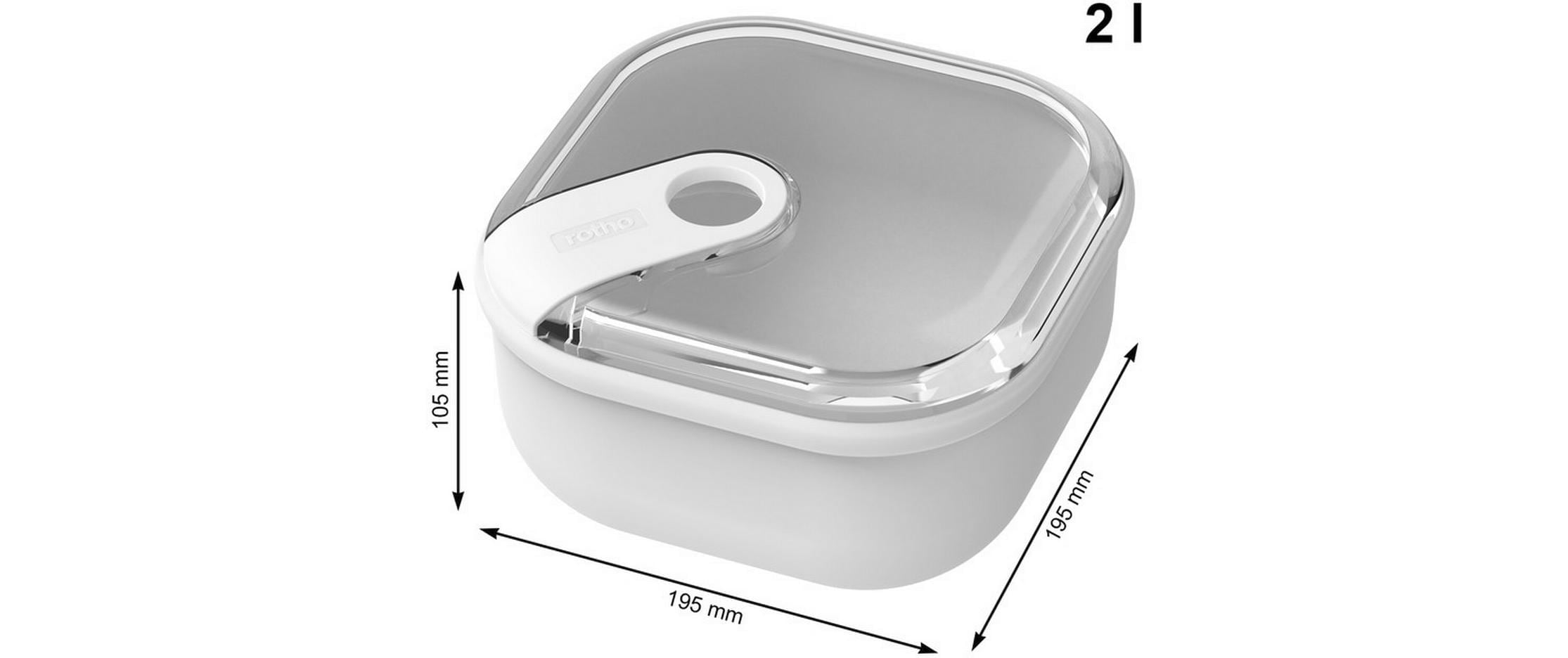 ROTHO Lunchbox »Ela 0.425 l, 1 l, 2 l, Mistletoe«, (Set, 3 tlg.)
