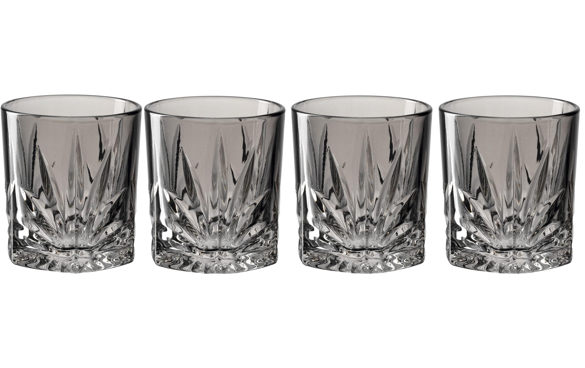 LEONARDO Whiskyglas »SOF Capri 220ml grau«, (4 tlg.)