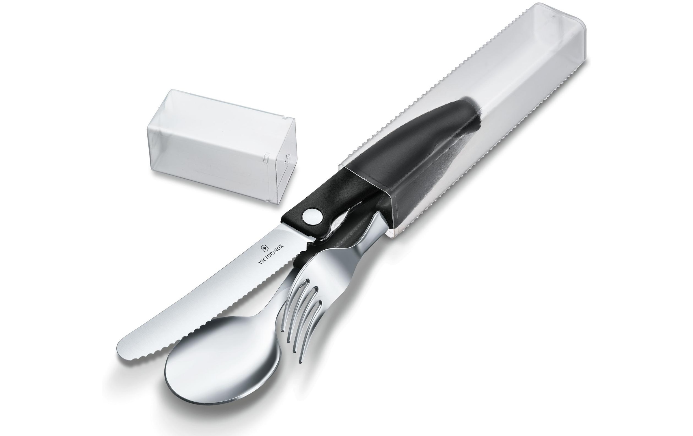 Victorinox Besteck-Set »Swiss Classic 3-teilig, Schwarz«, (Set, 3 tlg.)