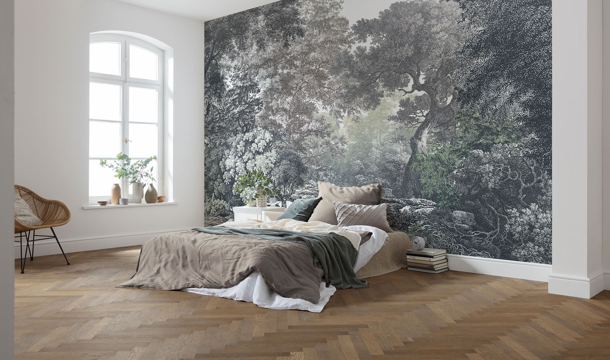 Komar Fototapete »Digitaldruck Vlies - Fairytale Forest - Grösse 400 x 280 cm«, bedruckt, Vlies Fototapete - Fairytale Forest - Grösse 400 x 280 cm