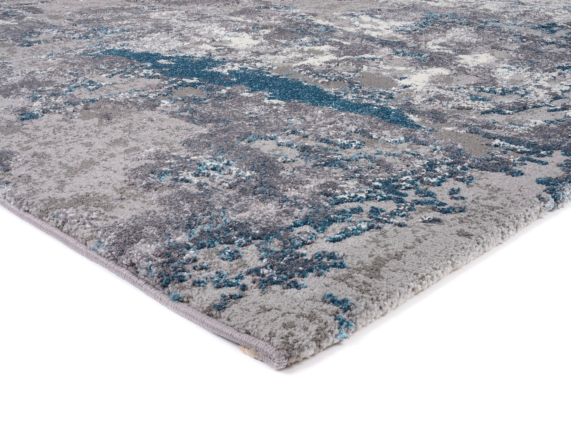 OCI DIE TEPPICHMARKE Teppich »Juwel Liray« rechteckig 20 mm Höhe Kurzflor, Wohnzimmer, Marmor Optik, Hoch Tief Effekt