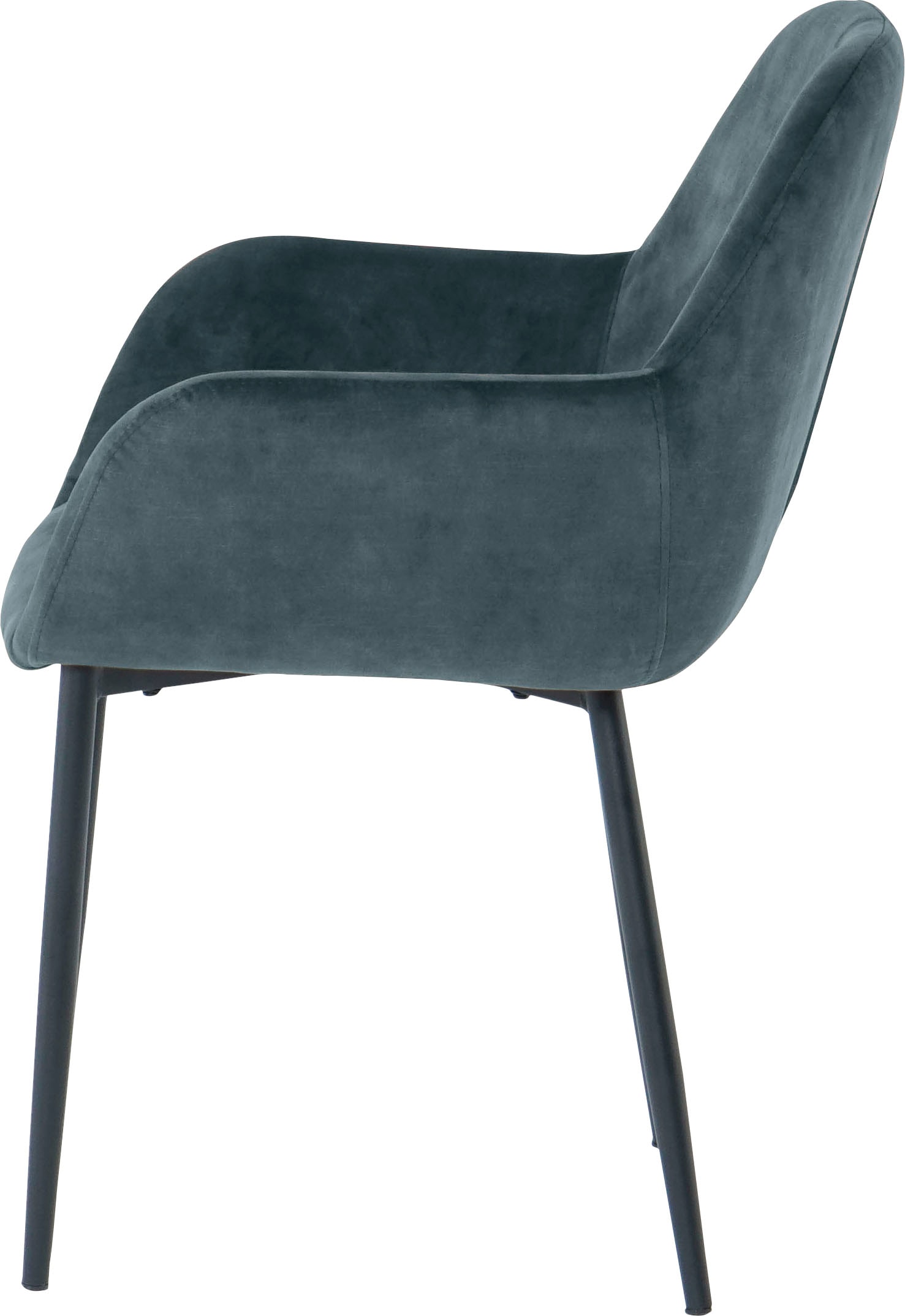 SIT Chaise avec accoudoirs (Ensemble) 2 cuisrevêtement glamour aspect velours
