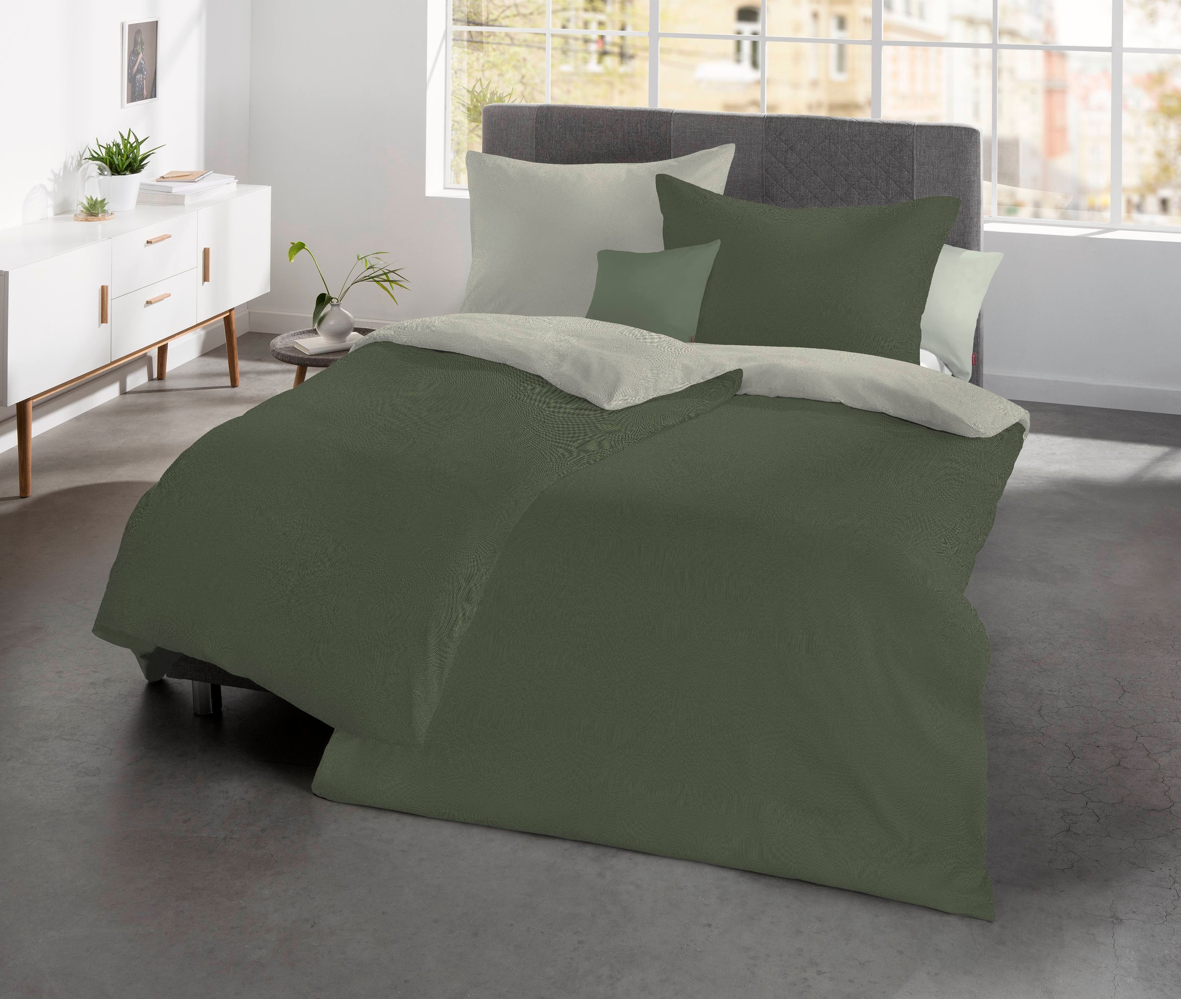 fleuresse Wendebettwäsche »Lech W 4158«, Edelflanell, Baumwolle, in Gr. 135x200, 155x220, 200x200cm