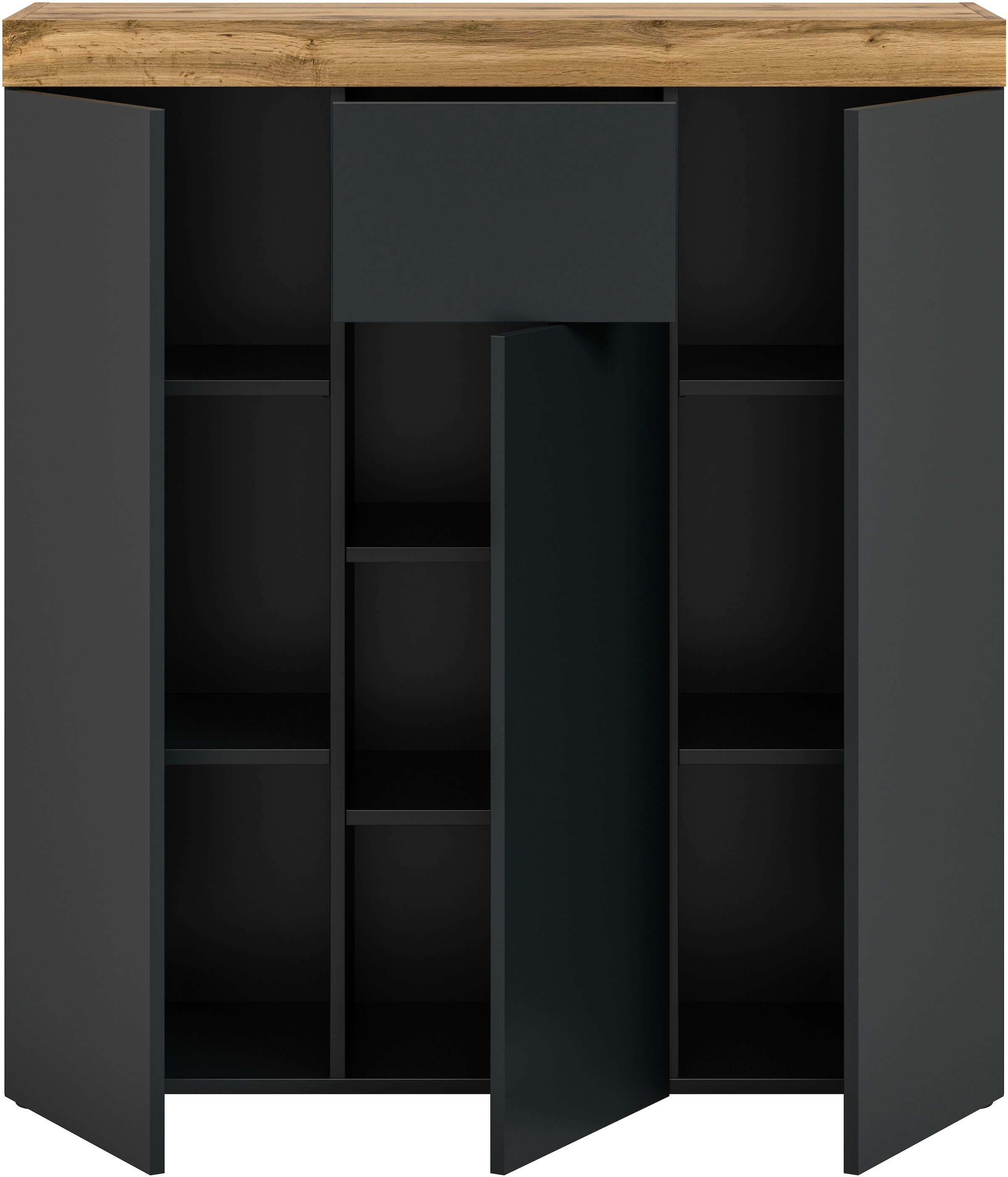 GOODproduct Buffet haut »MAMBO« 2 coloris, disponibles en plusieurs couleurs, 1 cuis tlg. Commode, buffet, salon, chambre