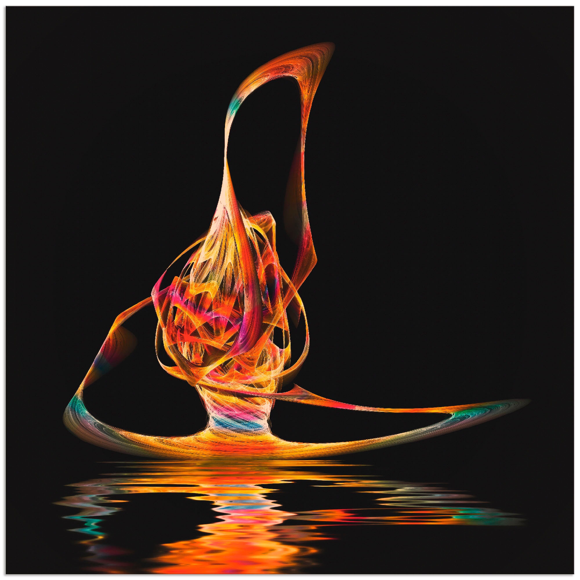 Image of Artland Wandbild »Filigraner Surfer«, Gegenstandslos, (1 St.), in vielen Grössen & Produktarten - Alubild / Outdoorbild für den Aussenbereich, Leinwandbild, Poster, Wandaufkleber / Wandtattoo auch für Badezimmer geeignet bei Ackermann Versand Schweiz