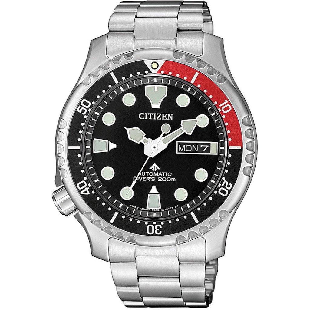 Citizen Taucheruhr »Promaster Marine Automatic Diver, NY0085-86EE«, Armbanduhr, Herrenuhr, Automatik