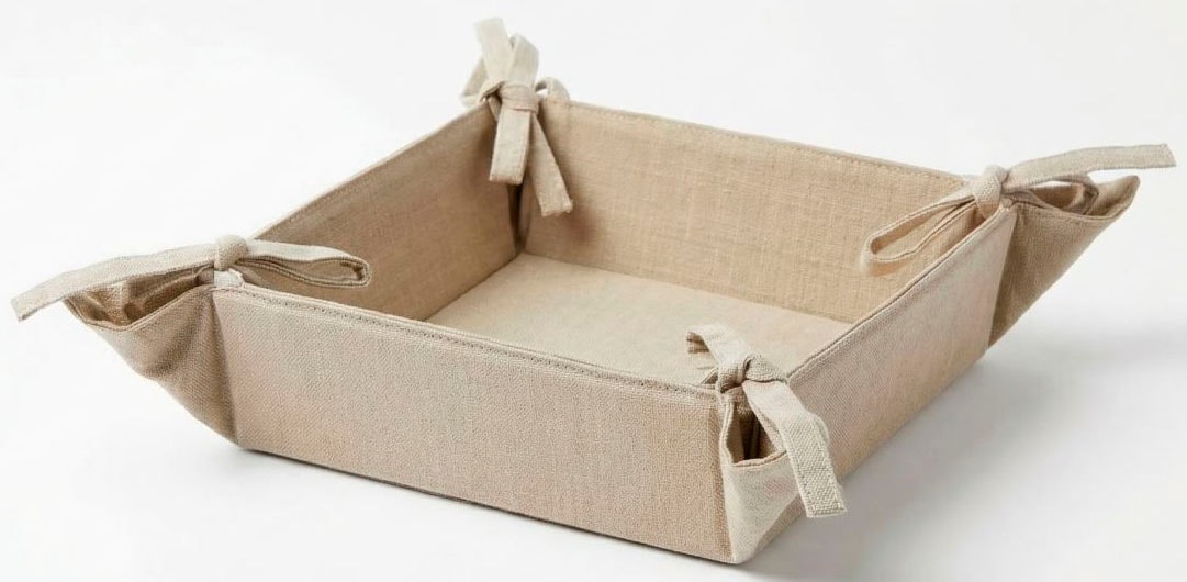 Image of Home affaire Brotkorb "Brotkorb Beigetöne 20x20cm"